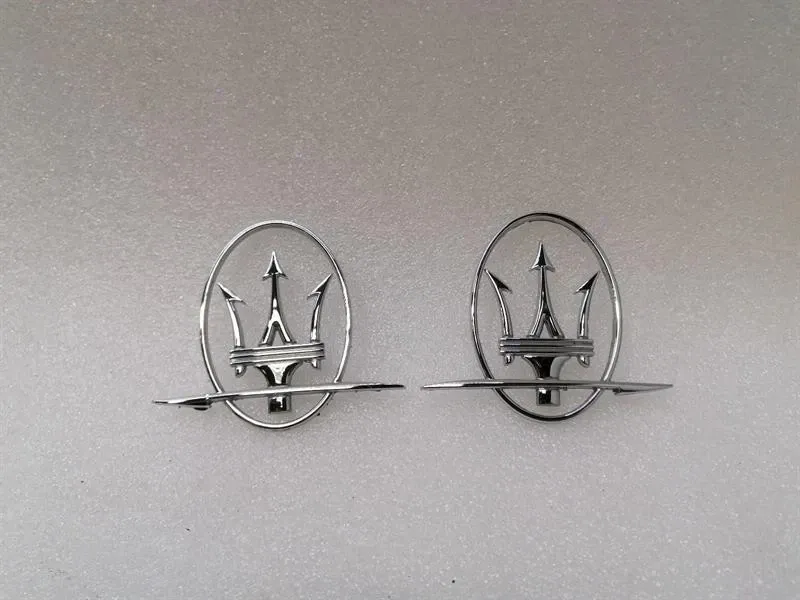 Maserati Granturismo M145 Trident Badge Set 89095600 Trident Emblem Chrome