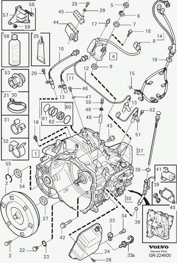 Volvo S80 Gearbox AW5550SN AW5551SN Gearbox VOLVO S80 I (TS, XY) ...