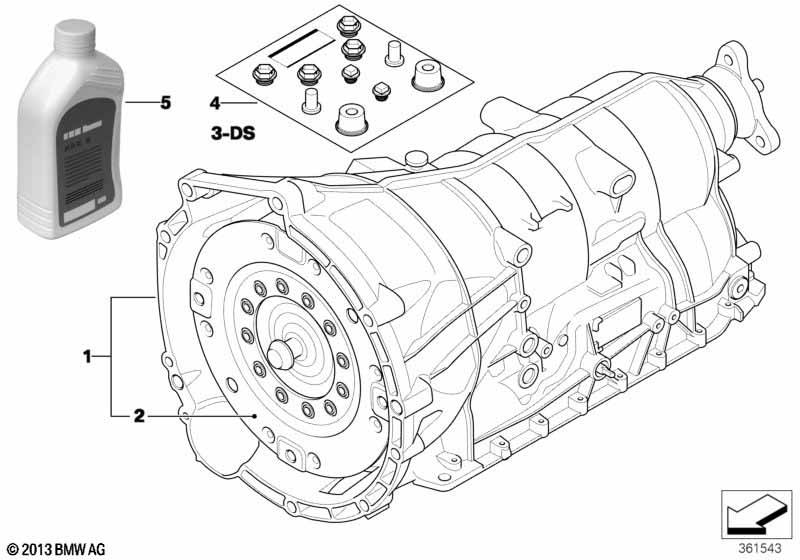 BMW 3 (E90 / E91 / E92 / E93) Gearbox GA6HP19Z 7630964 7607654 Gearbox BMW 3 (E90, E9...