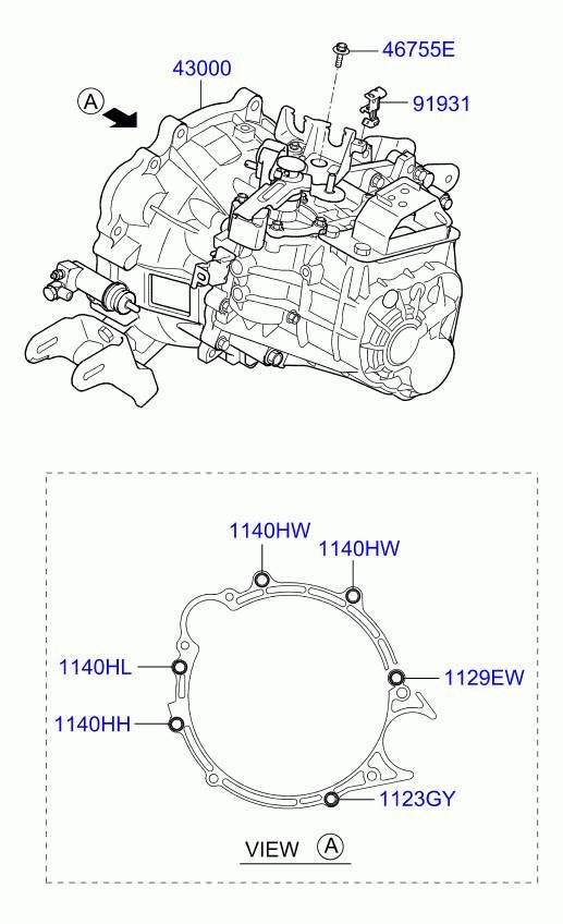WBJ6C Gearbox KIA CEE'D I (ED) (2006-2012)