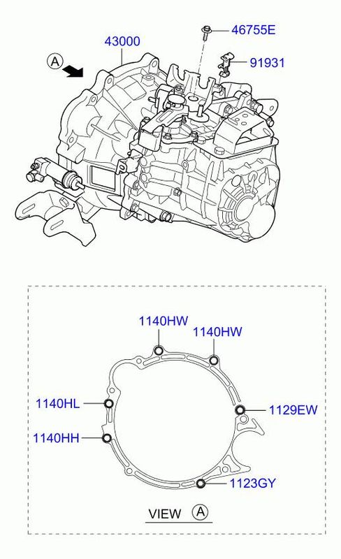 WBJ6C Gearbox KIA CEE'D I (ED) (2006-2012)