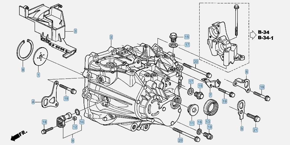 Gearbox HONDA ACCORD VII (CM, CN) (2003-2008)