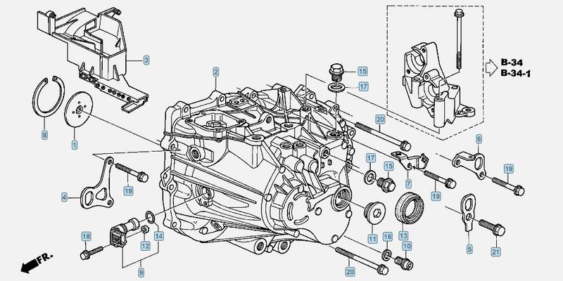 Gearbox HONDA ACCORD VII (CM, CN) (2003-2008)
