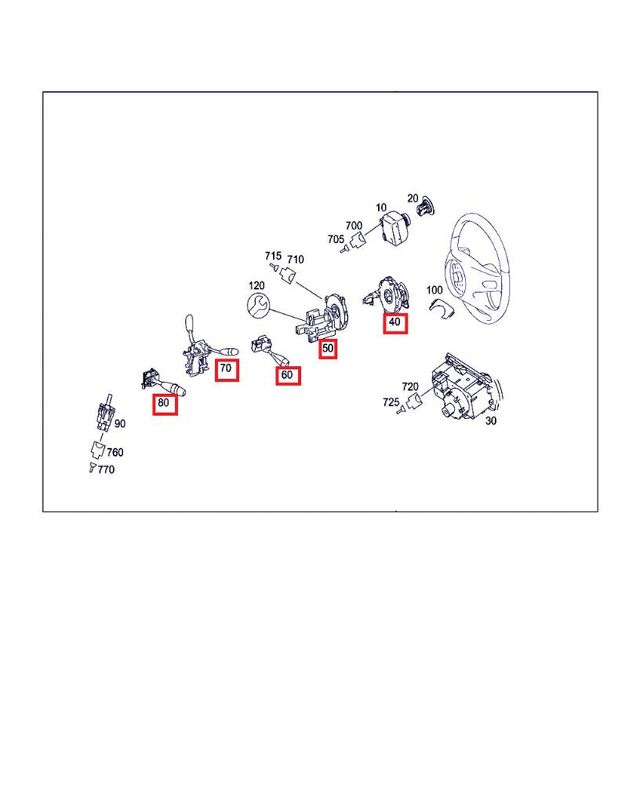 1645458132 1645450716 1645450516 1645453416 1645454916 1645458516 Indicator/wiper/slip ring switch (stalk) MERCEDES-BENZ R-CLASS (W251) (2006-2013)
