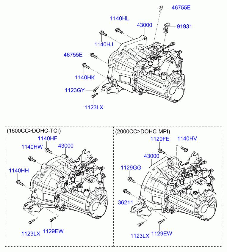 Kia ceed (ED) Gearbox