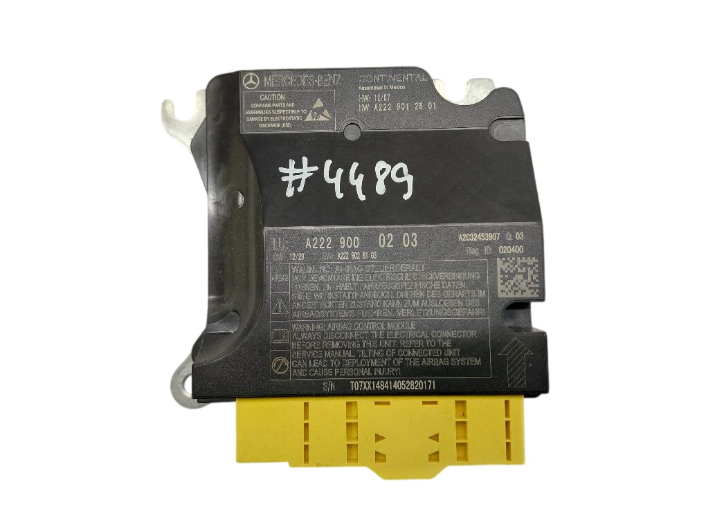 Mercedes-Benz A (W176) Airbag Control Unit A2229000203 Airbag Control Unit MERCEDES-BENZ S...