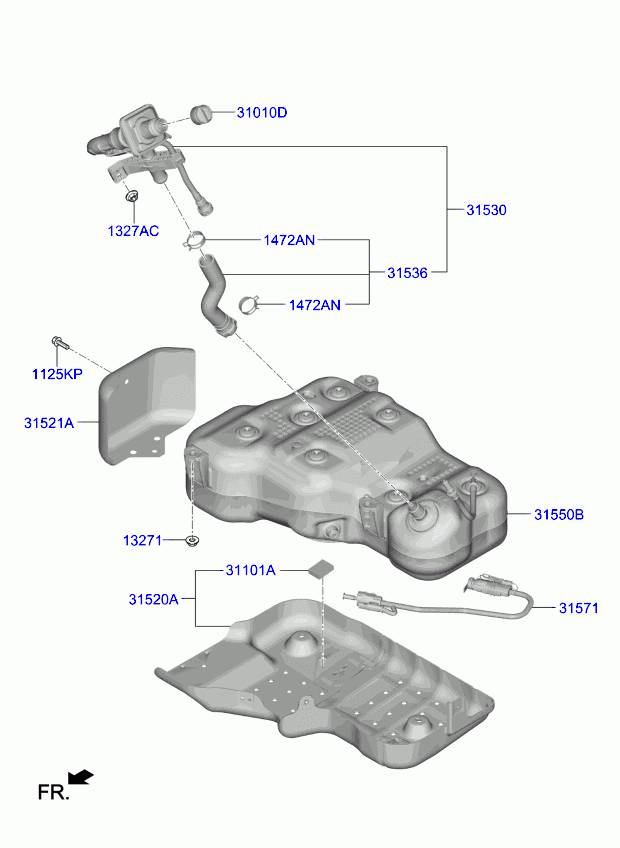 Kia Sportage Adblue бачок AdBlue tank KIA SPORTAGE IV (QL) (2015-2021)

P...