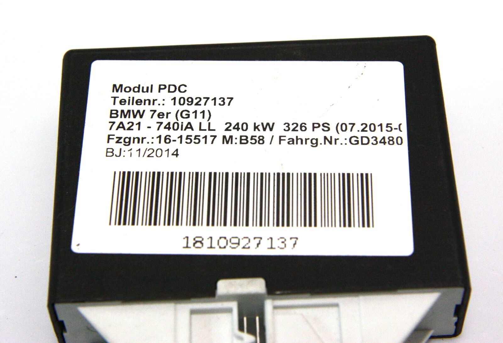 BMW 5 (G30 / G31) Parking PDC control unit/module BMW M5 Parking PDC control unit/module OEM 6620...
