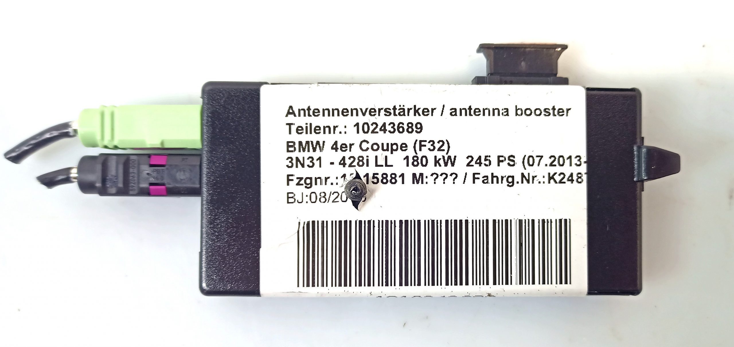 BMW 3 (F30 / F31) Aerial antenna amplifier BMW 3 SERIES Aerial antenna amplifier OEM 65209...