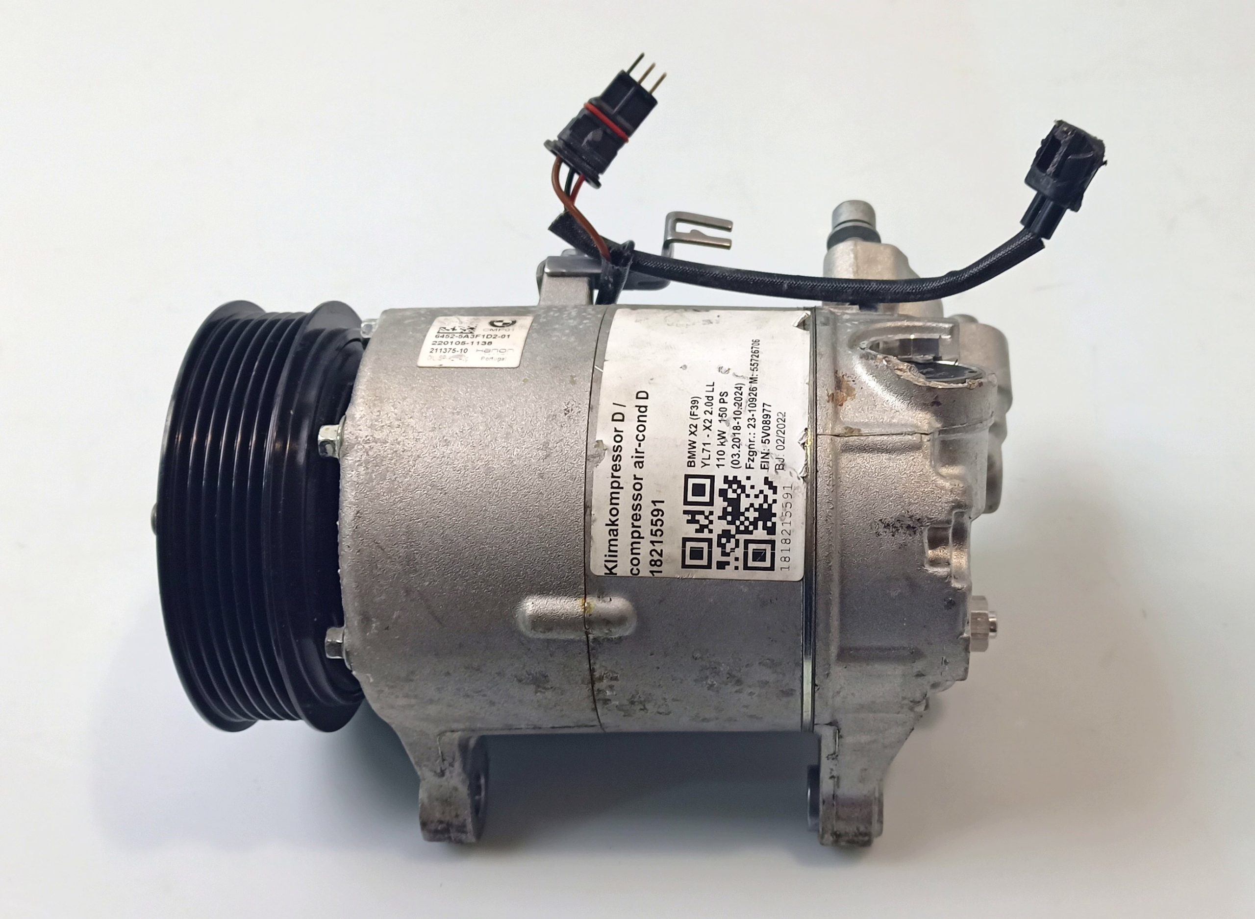 BMW 2 (F22 / F23) Air conditioning (A/C) compressor (pump) BMW 2 SERIES Air conditioning (A/C) compressor ...
