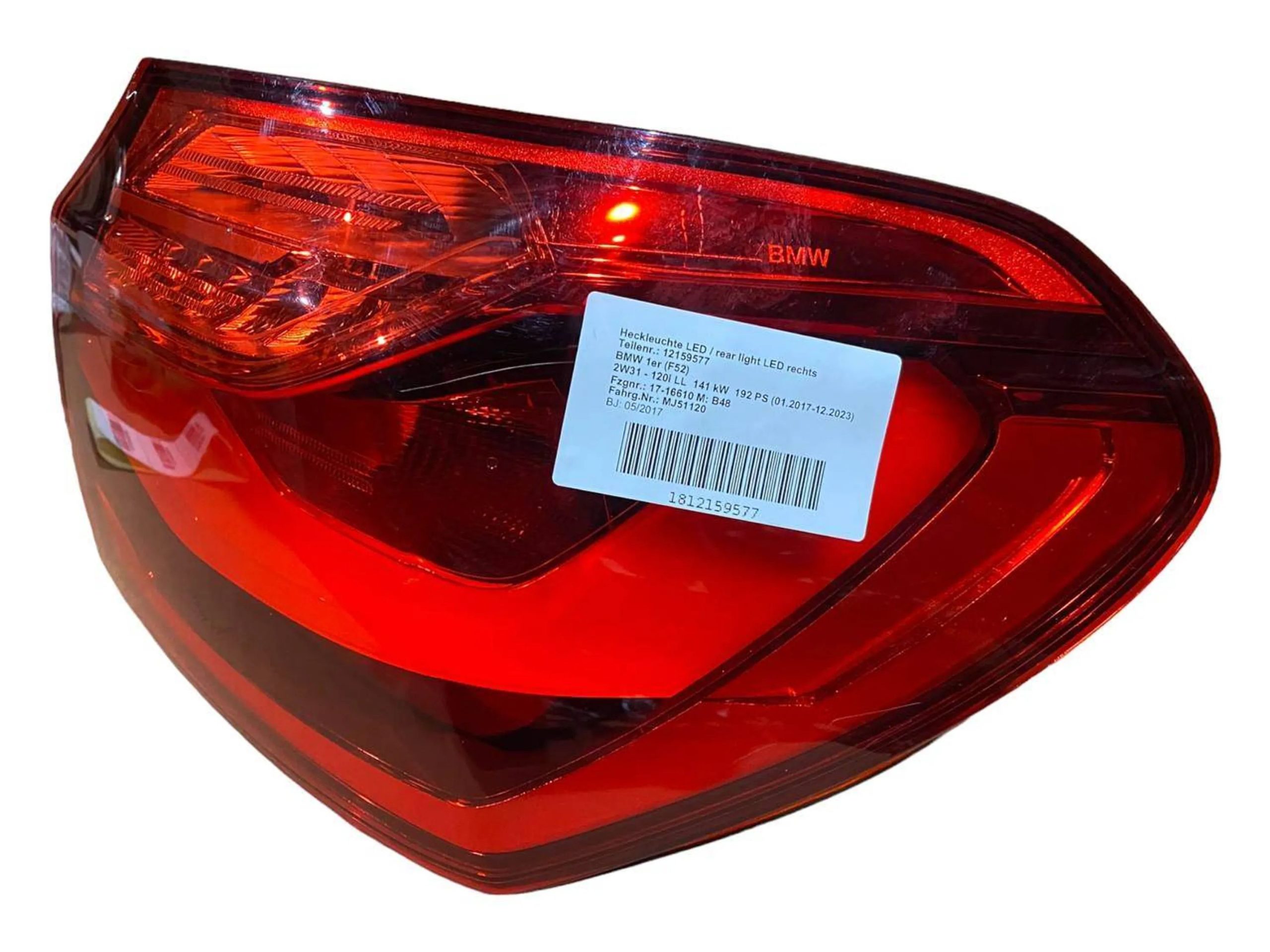 BMW 1 (F70) Rear/tail lights BMW 1' F52 Saloon Rear/tail lights OEM 63217395...