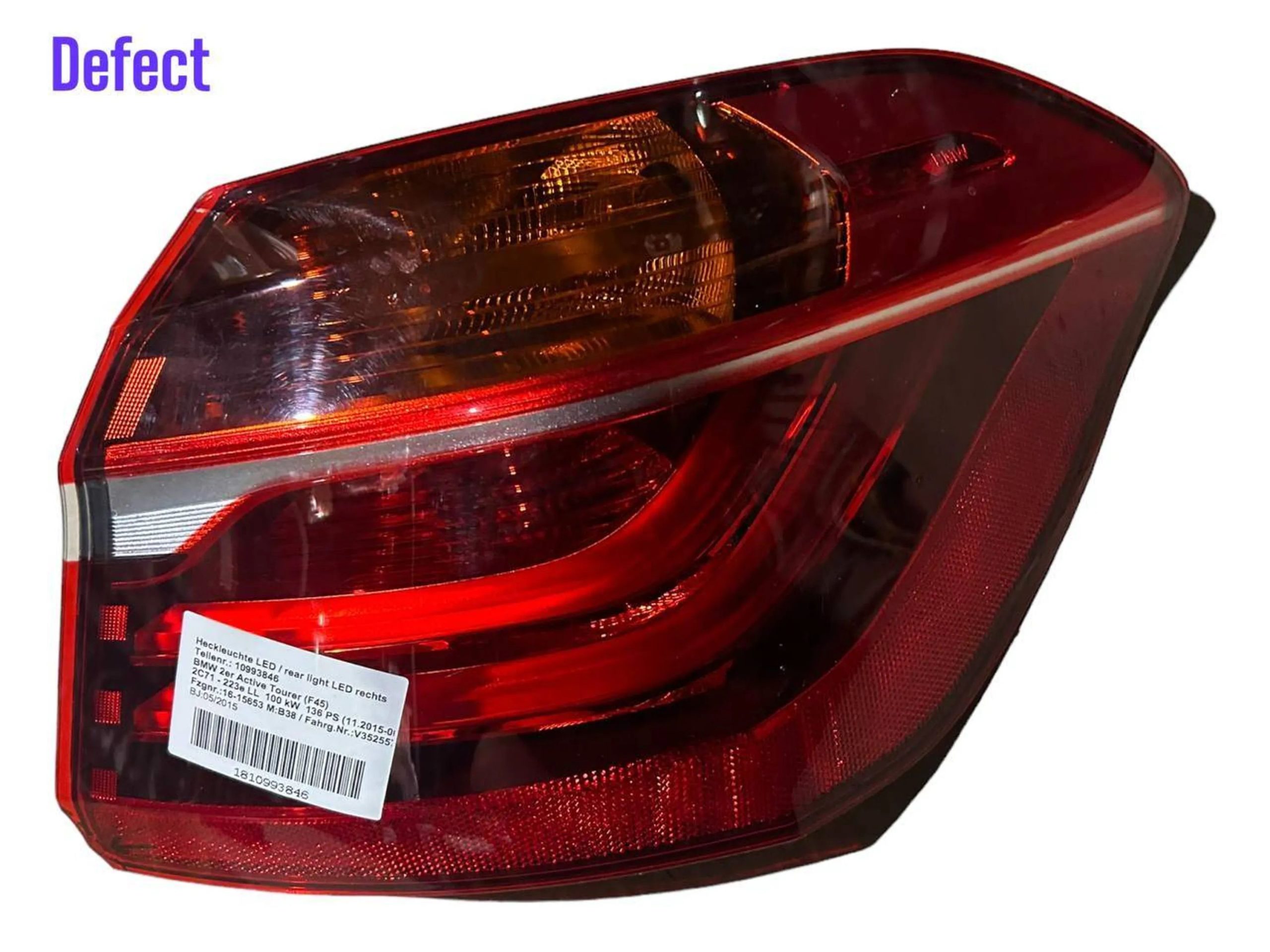 BMW 2 (F22 / F23) Rear/tail lights BMW 2 SERIES Rear/tail lights OEM 63217311060

...