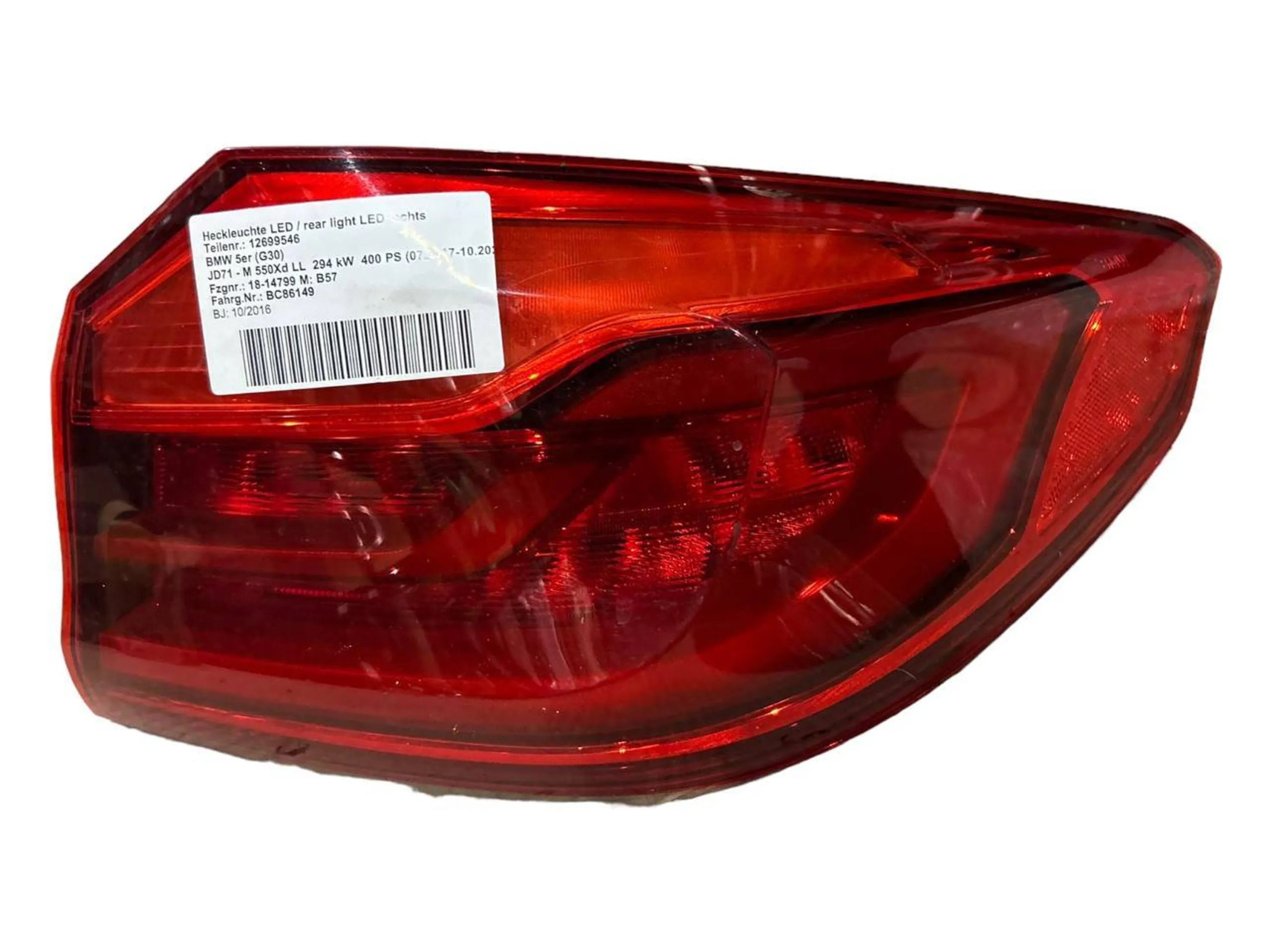 BMW 5 (G30 / G31) Rear/tail lights BMW M5 Rear/tail lights OEM 63217376464

Part c...