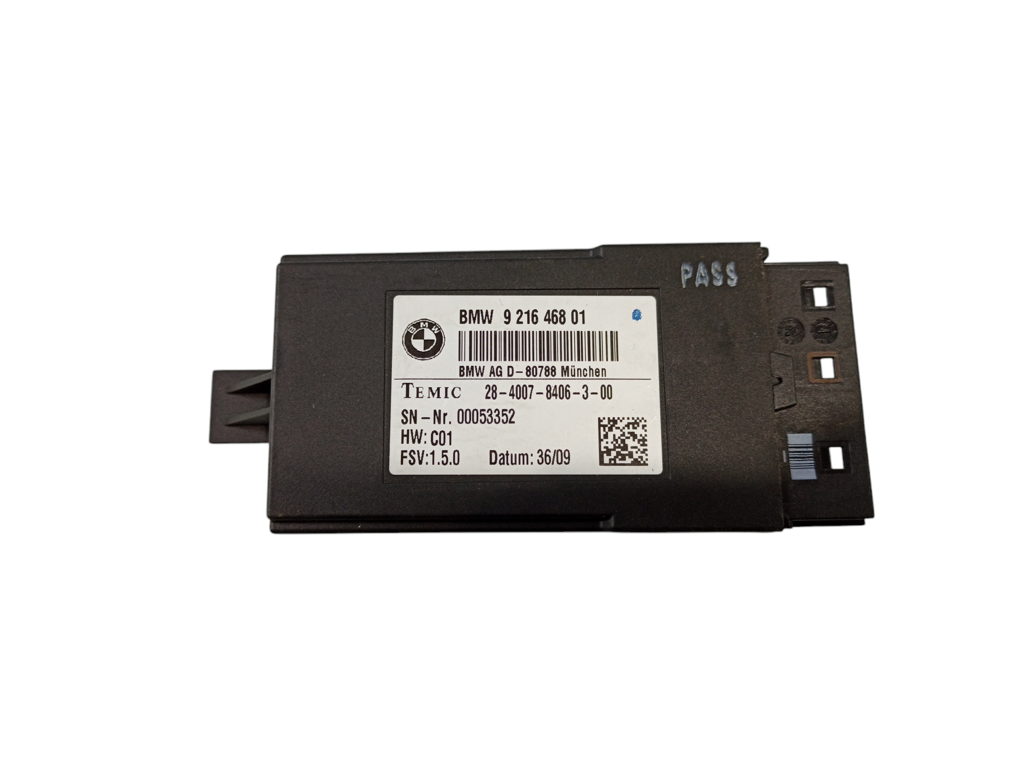 BMW 3 (F30 / F31) Seat Control Module BMW 3 SERIES Seat Control Module OEM 6135921646...