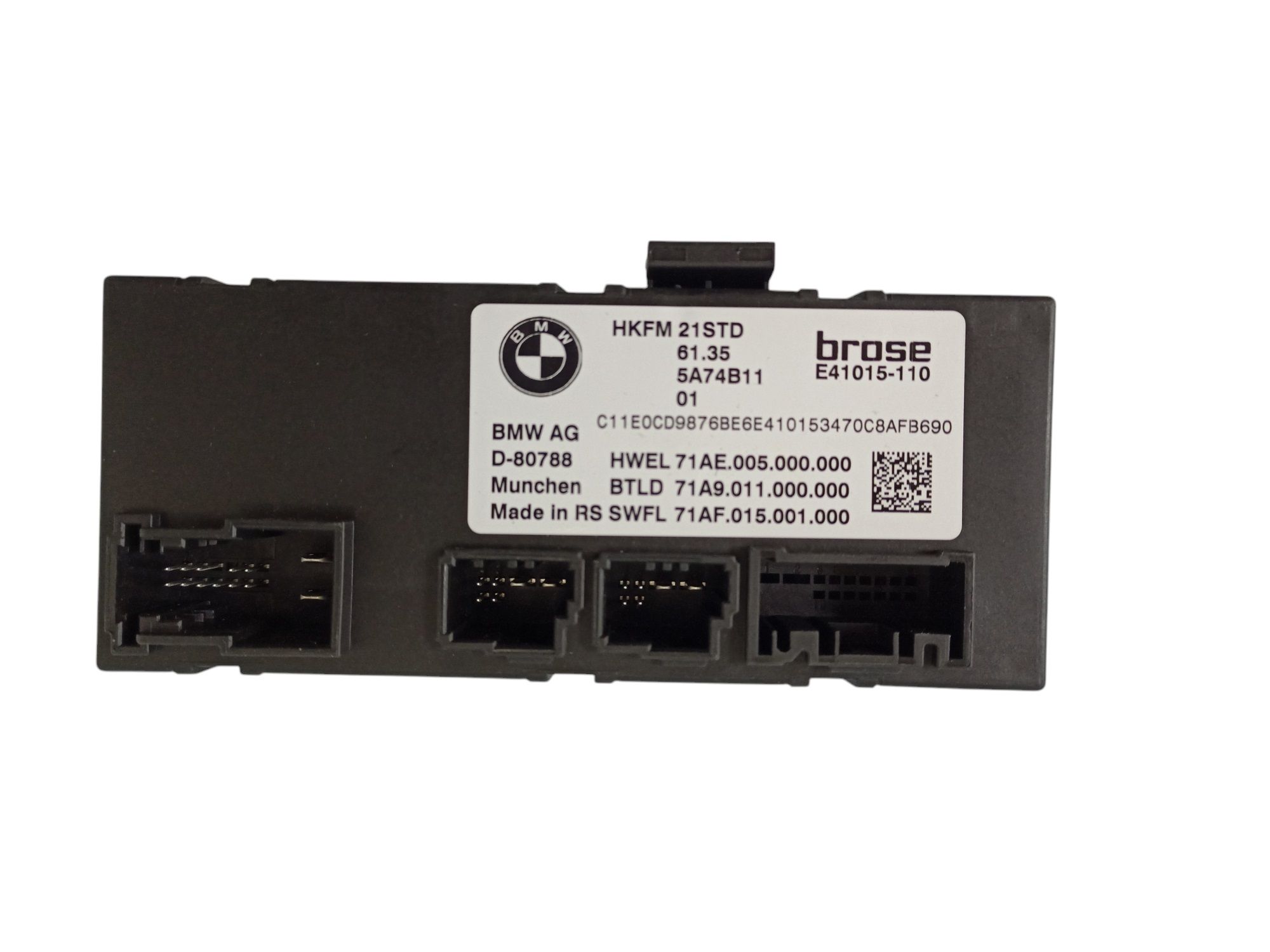 BMW X6 (G06) Tailgate/trunk control unit/module BMW X6 Tailgate/trunk control unit/module OEM 6...