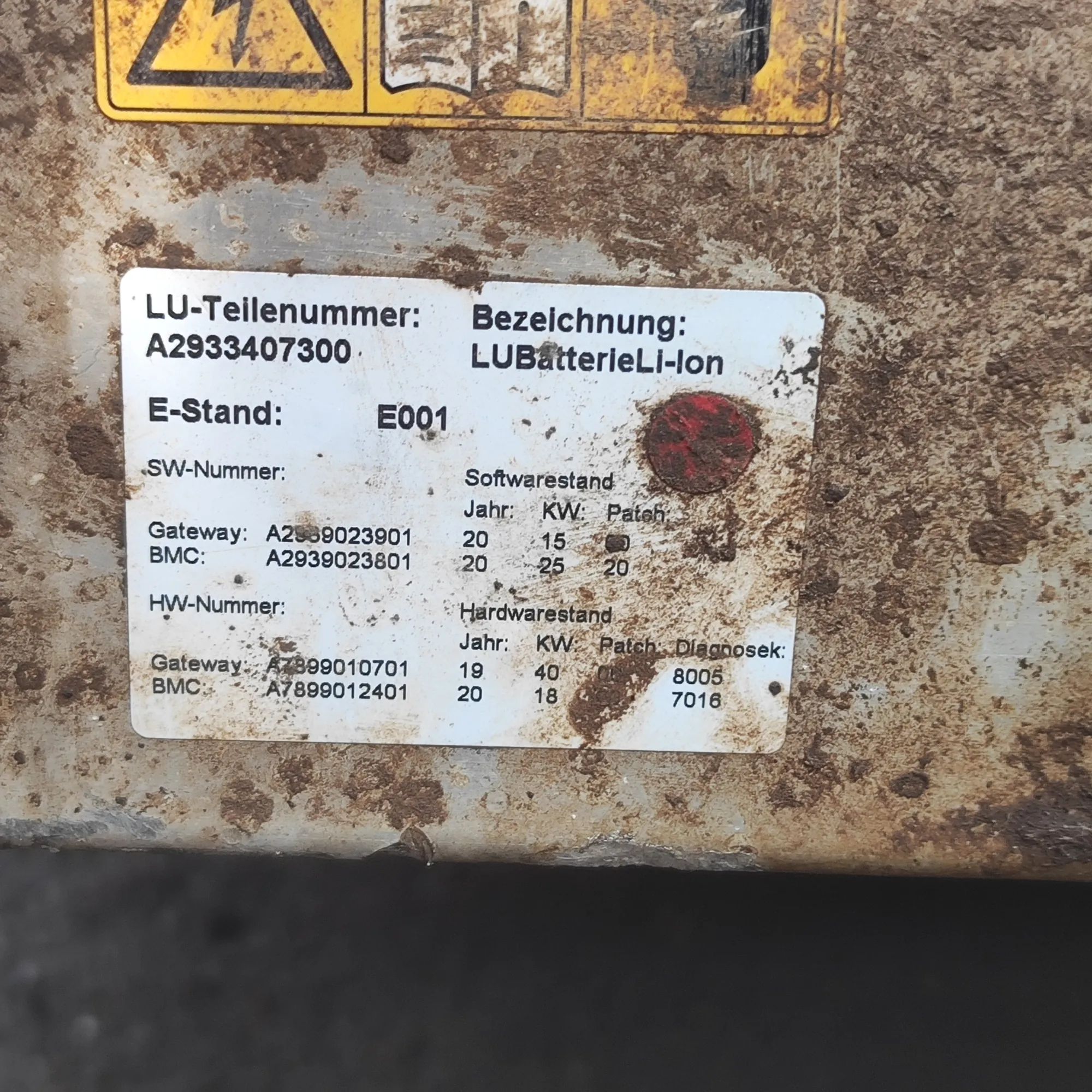 Mercedes-Benz EQC (N293) aku A2933407300 Battery MERCEDES-BENZ EQC (2020-......