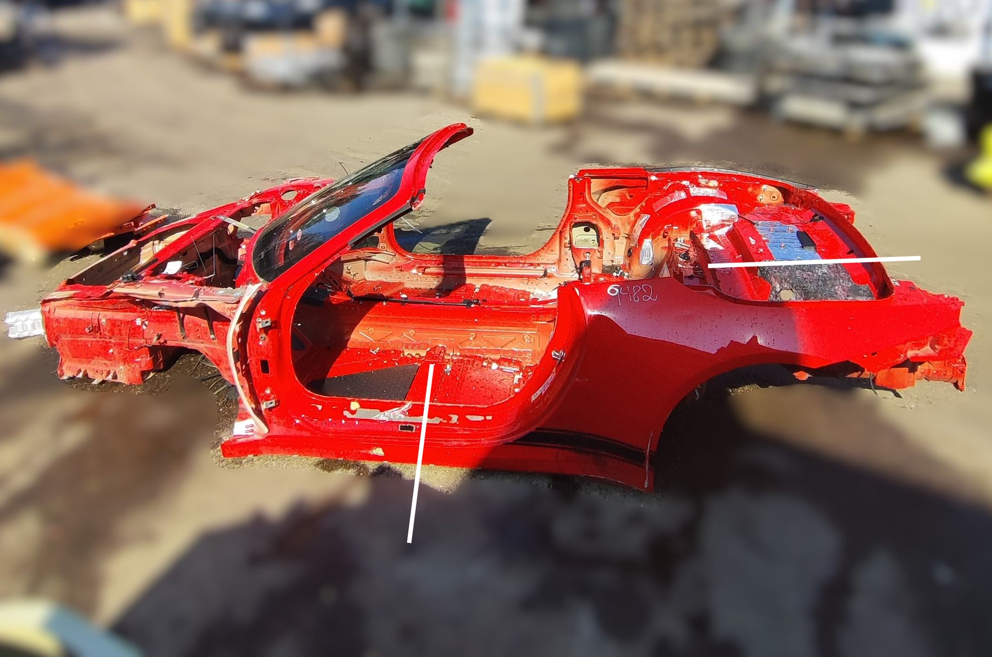 Porsche 911 (992) Rear Left Quarter Panel Rear Left Quarter Panel PORSCHE 911 (992) (2019...