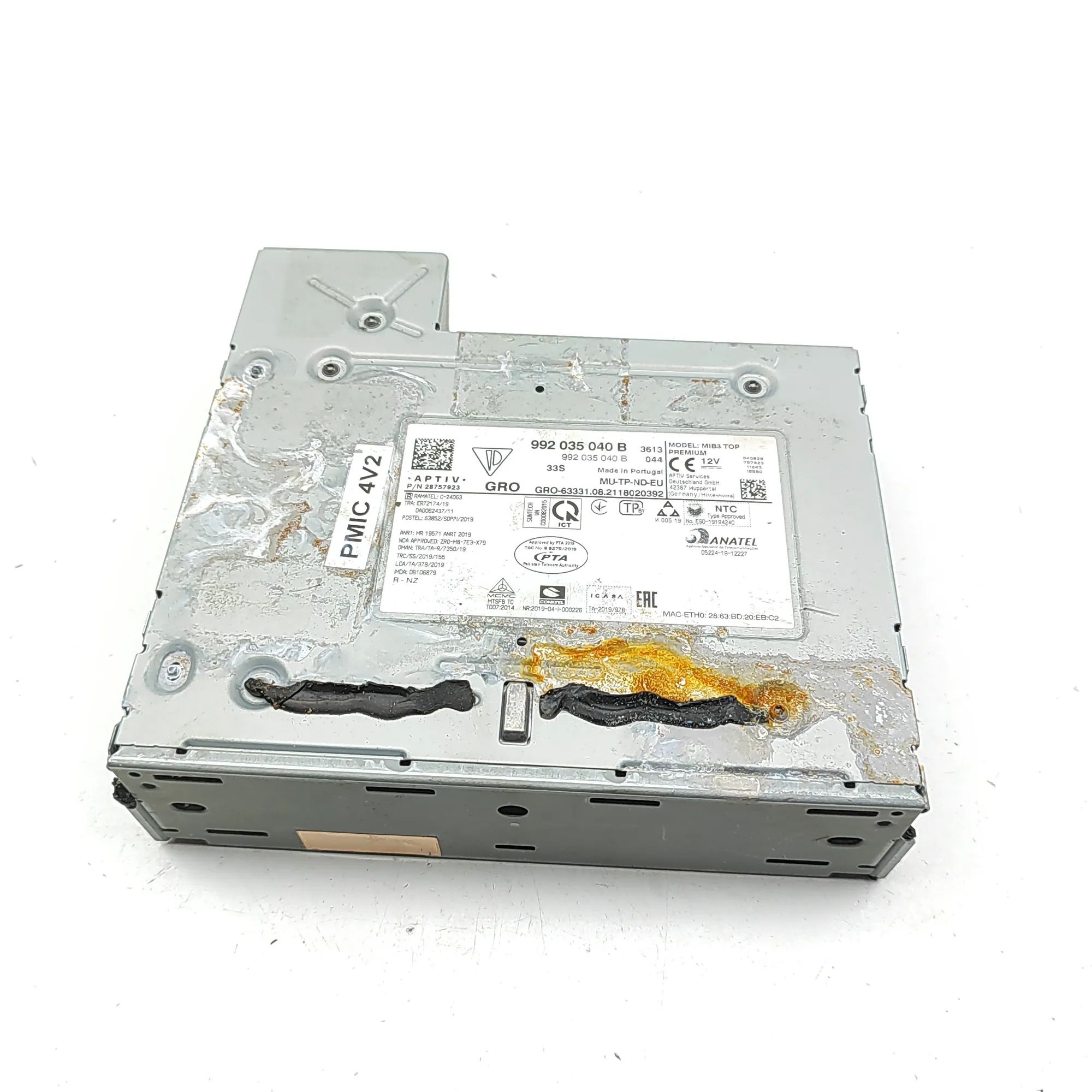 Porsche 911 (992) Music Navi CD Radio Player Head Unit 28757923, 992035040B Music Navi CD Radio Player...