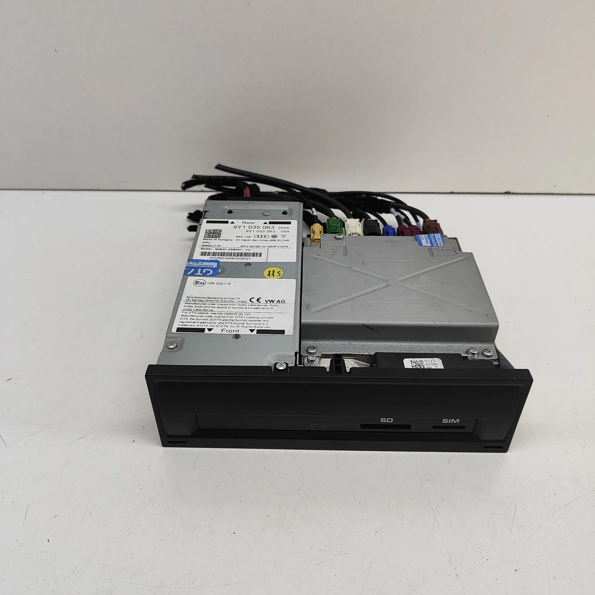 Porsche Cayenne Navigation Control Unit 9Y1035063 Navigation Control Unit PORSCHE CAYEN...