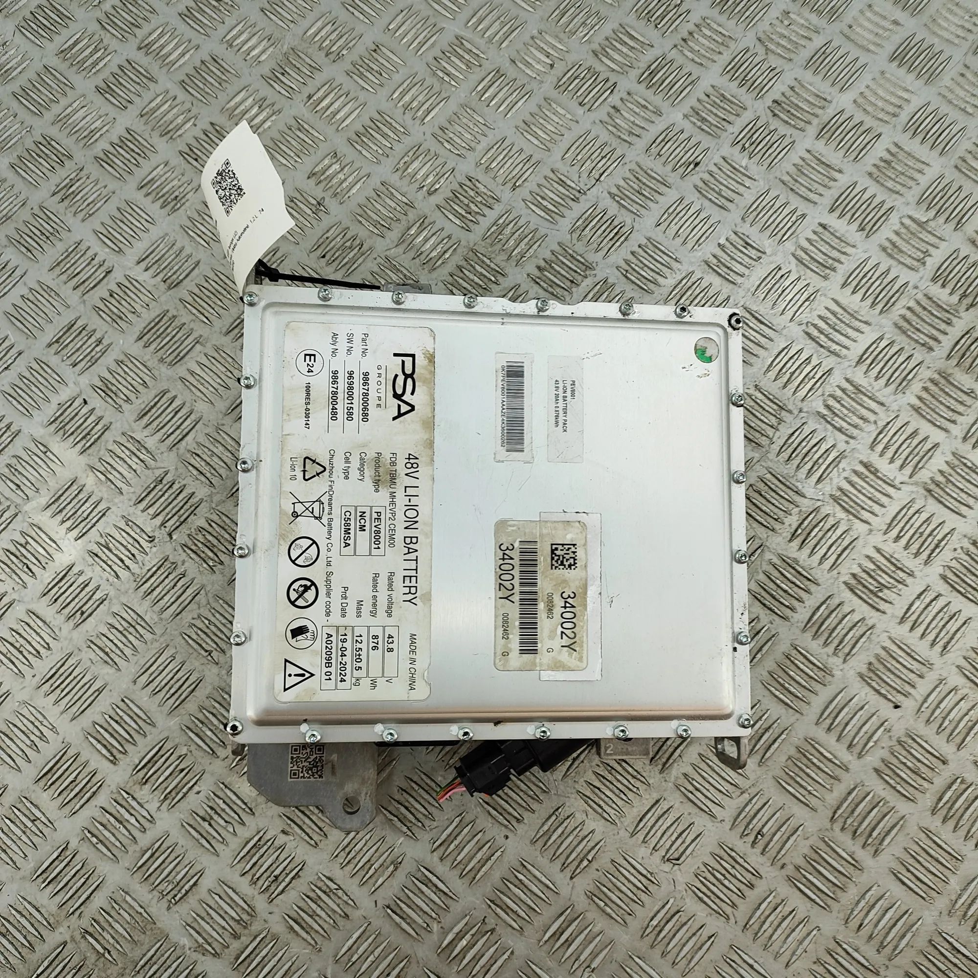 Jeep Avenger battery 9698001580, 9867800480, 9867800680 Battery JEEP...