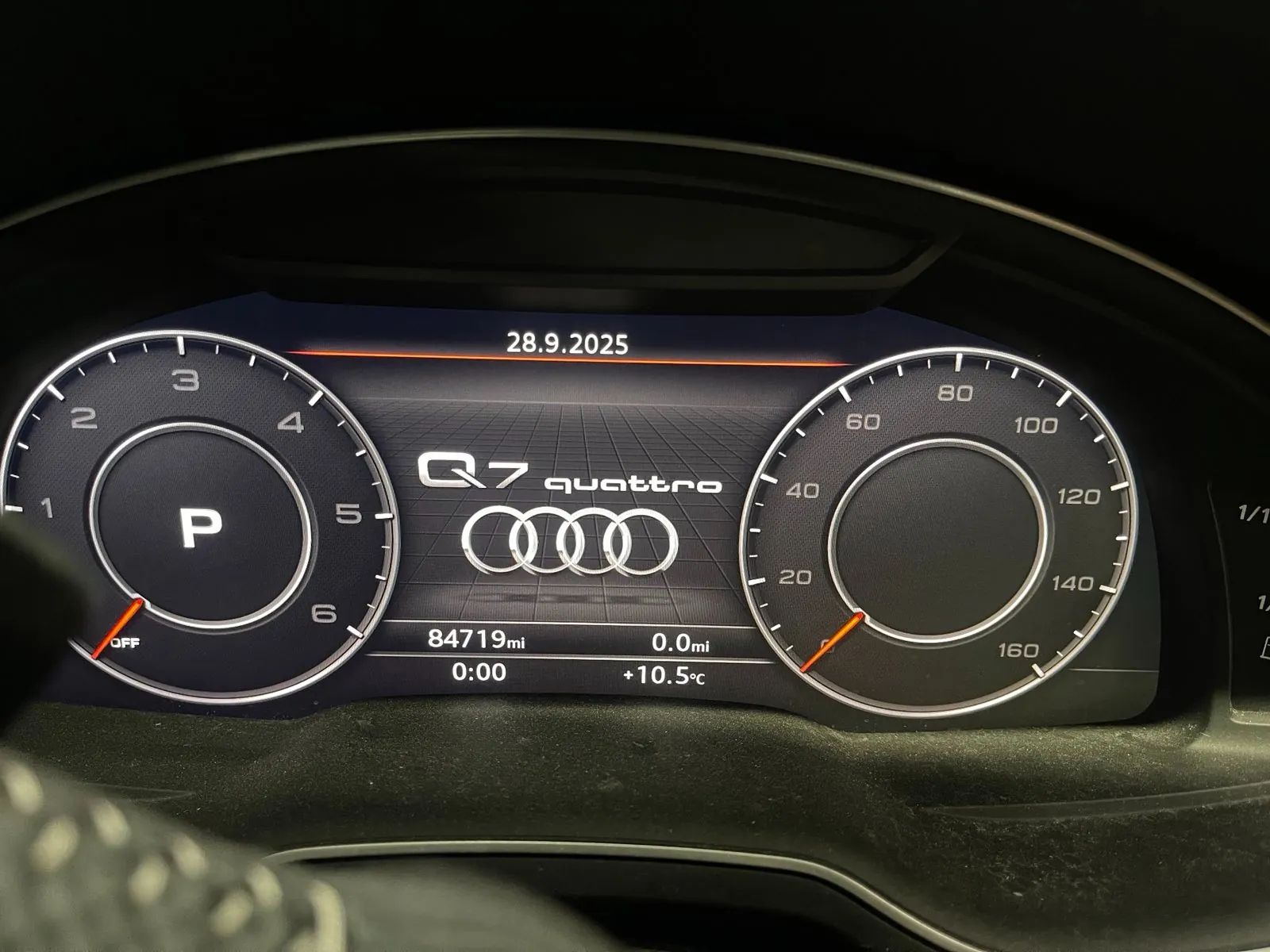 Audi Q7 (4M) Instrument Cluster Speedometer 0263720444, 4M0920790D Instrument Cluster Speed...