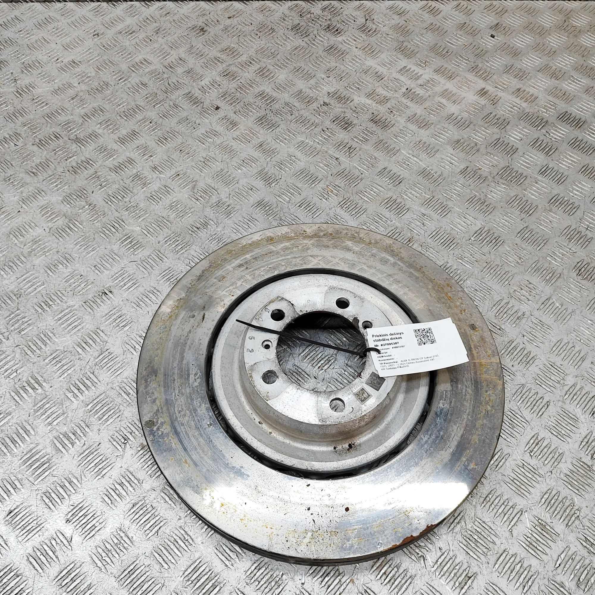 Audi e-tron GT (FW) Front Right Brake Disc 9J1615302B Front Right Brake Disc AUDI E-TRON G...
