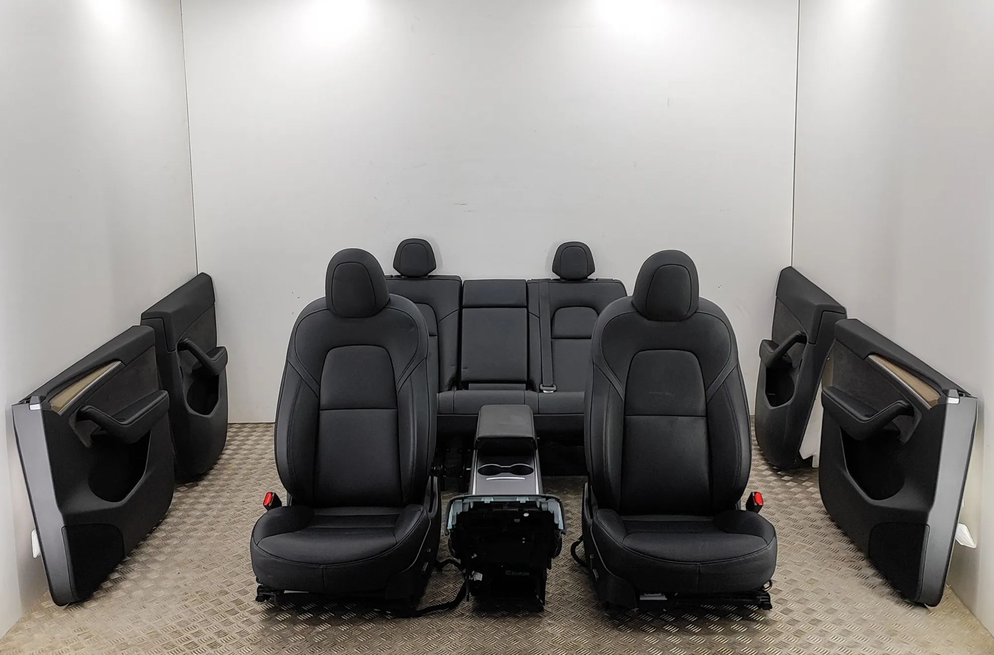 Tesla Model Y Interior Seats W/ Door Cards Kit 1697296-99-G, 1697297-99-G, 1671402-99-G, 16714...