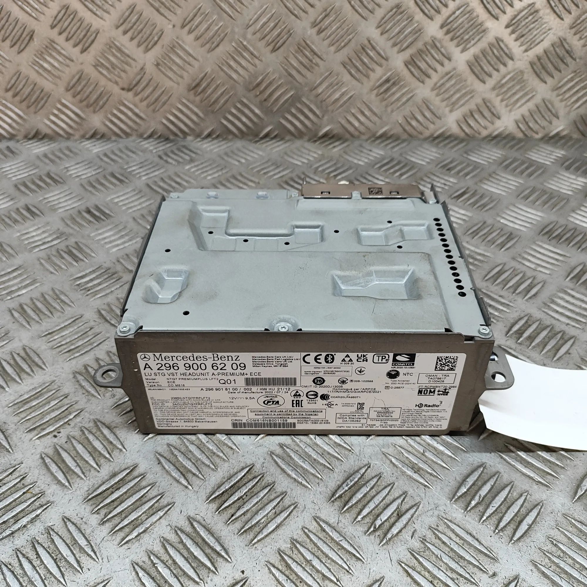 Mercedes-Benz EQE (V295 / X294) Music Navi CD Radio Player Head Unit A2969018100, A2969006209 Music Navi CD Radio Pl...