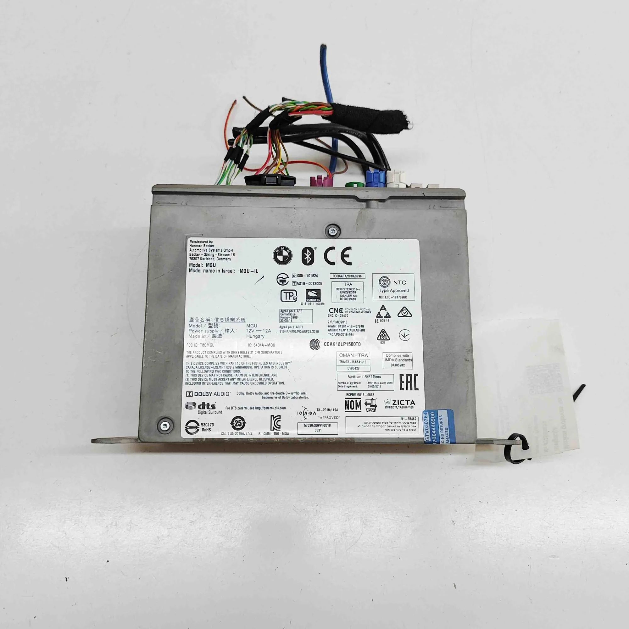 BMW 5 (G30 / G31) Music Navi CD Radio Player Head Unit 5A291C4 Music Navi CD Radio Player Head Unit BM...
