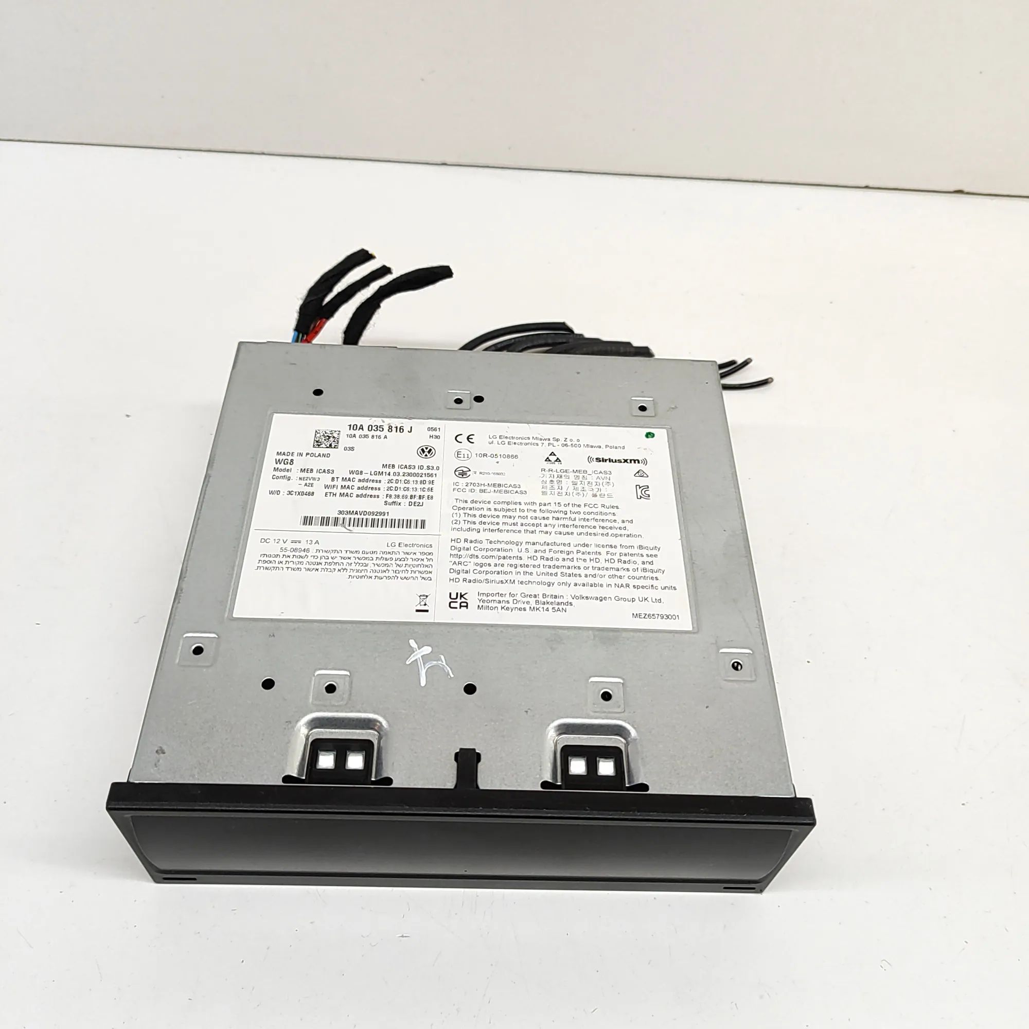 Volkswagen ID.5 Navigation Control Unit 10A035816A, 10A035816J Navigation Control Unit ...