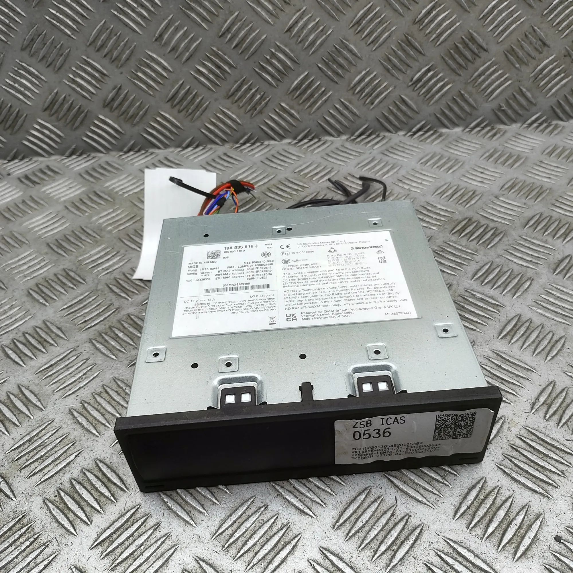 Volkswagen ID.4 Music Navi CD Radio Player Head Unit 10A035816A, 10A035816J Music Navi CD Radio Play...