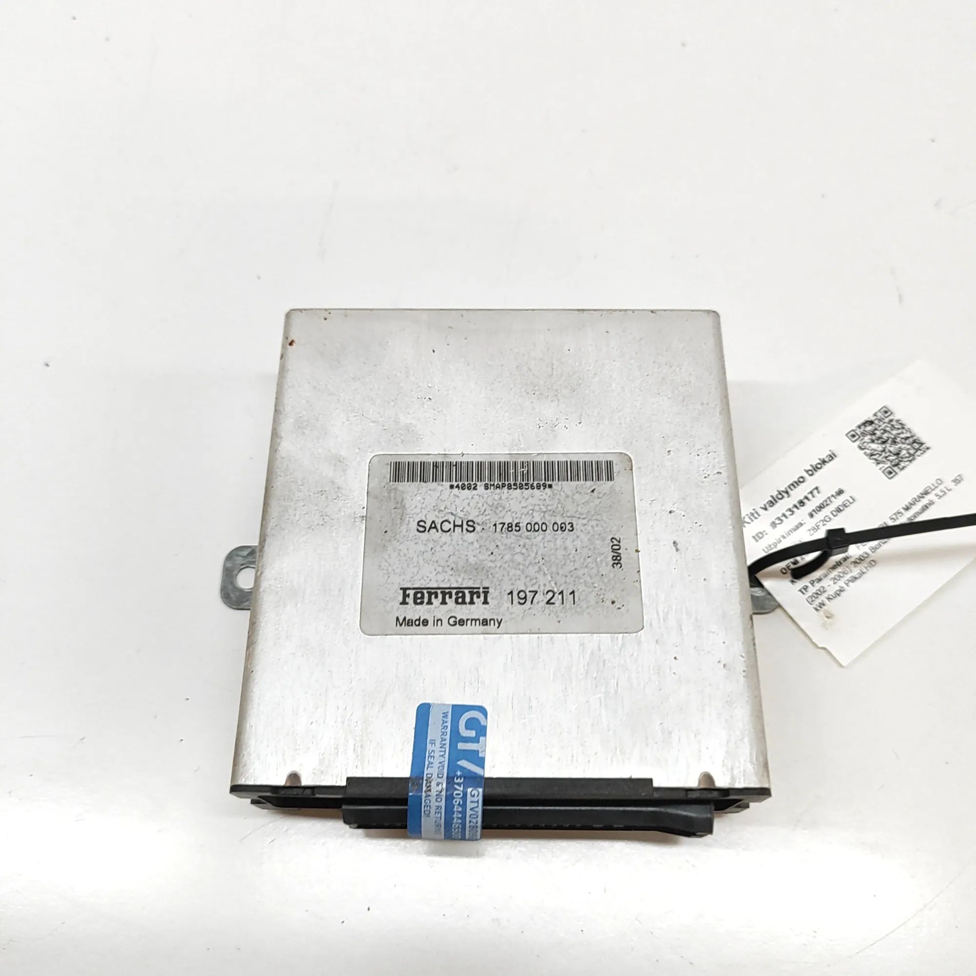 Dynamic Suspension Control Module Brand/Model: FERRARI 575
Year: 2003
Engine: 550...