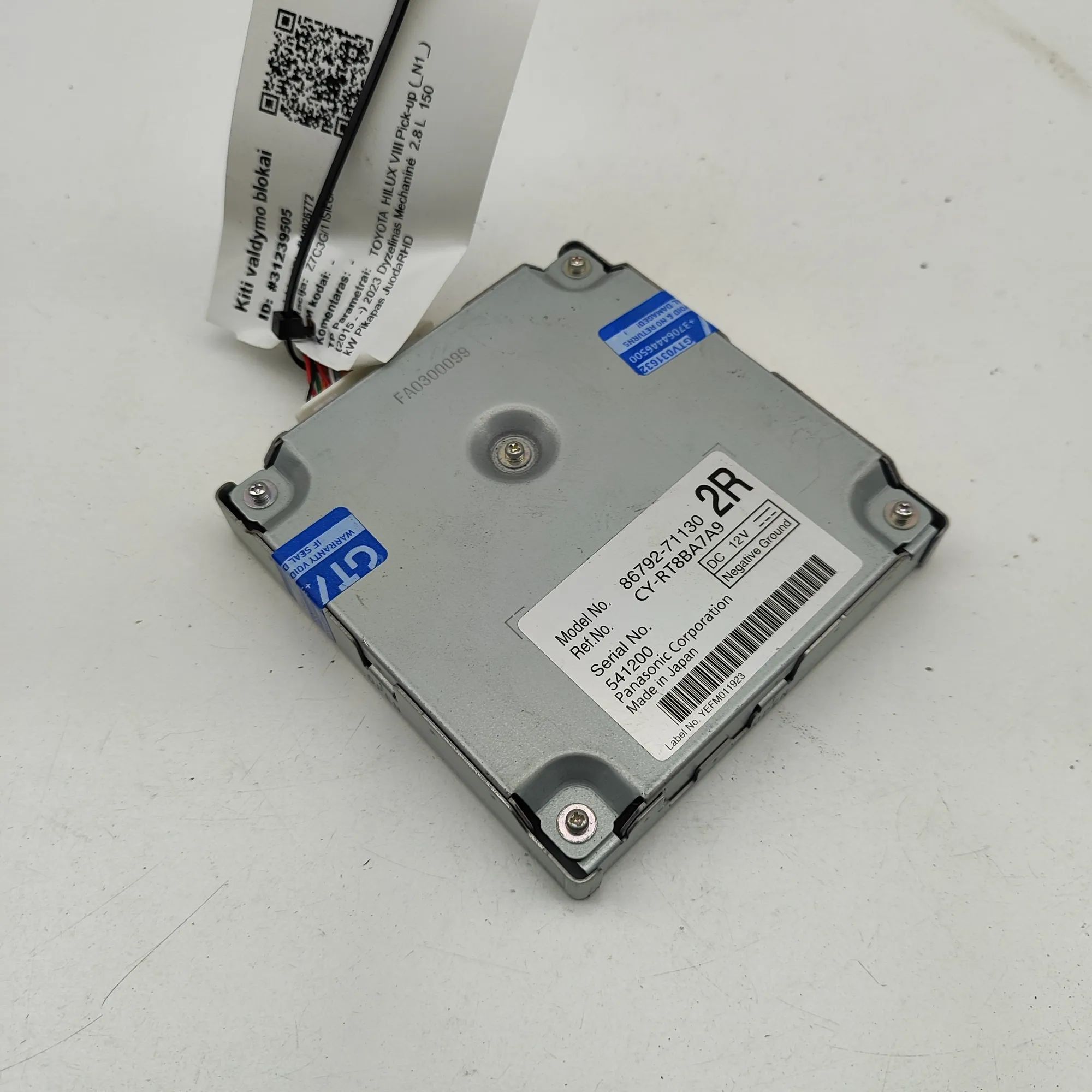 Toyota Hilux Camera control unit 8679271130, 86792-71130 Camera Control Unit TOY...