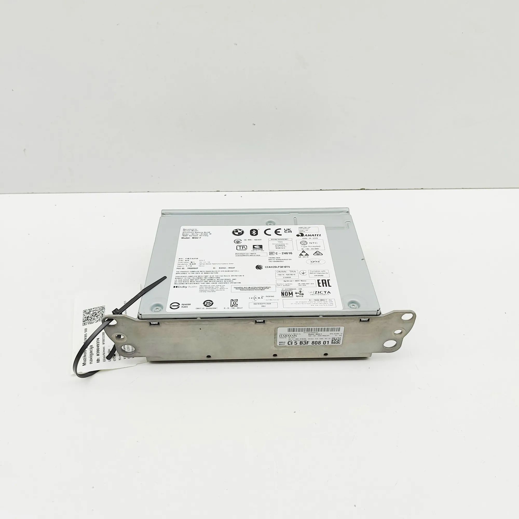 BMW X3 / iX3 (G01) Music Navi CD Radio Player Head Unit 5B3F808 Music Navi CD Radio Player Head Unit BM...