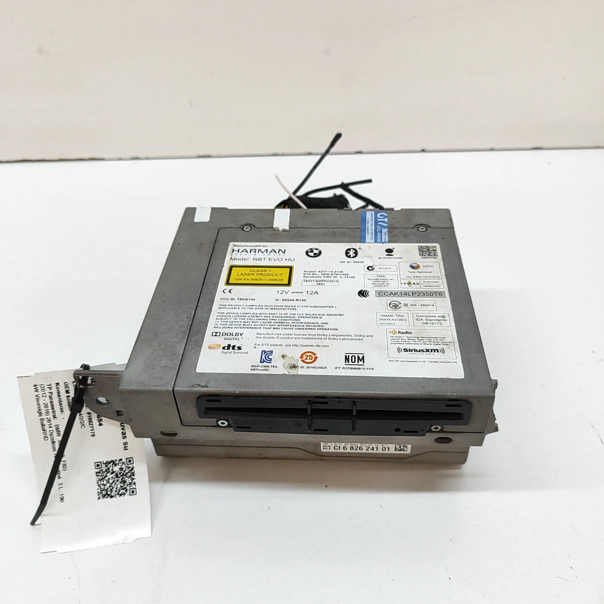 BMW X5 (F15) Music Navi CD Radio Player Head Unit 6826241 Music Navi CD Radio Player Head Unit BM...
