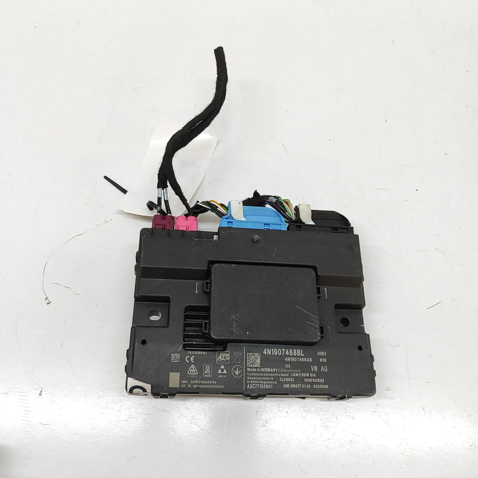 Audi Q7 (4M) Gateway Control Unit 4N1907468AB, A2C77155601, 4N1907468BL Gateway C...