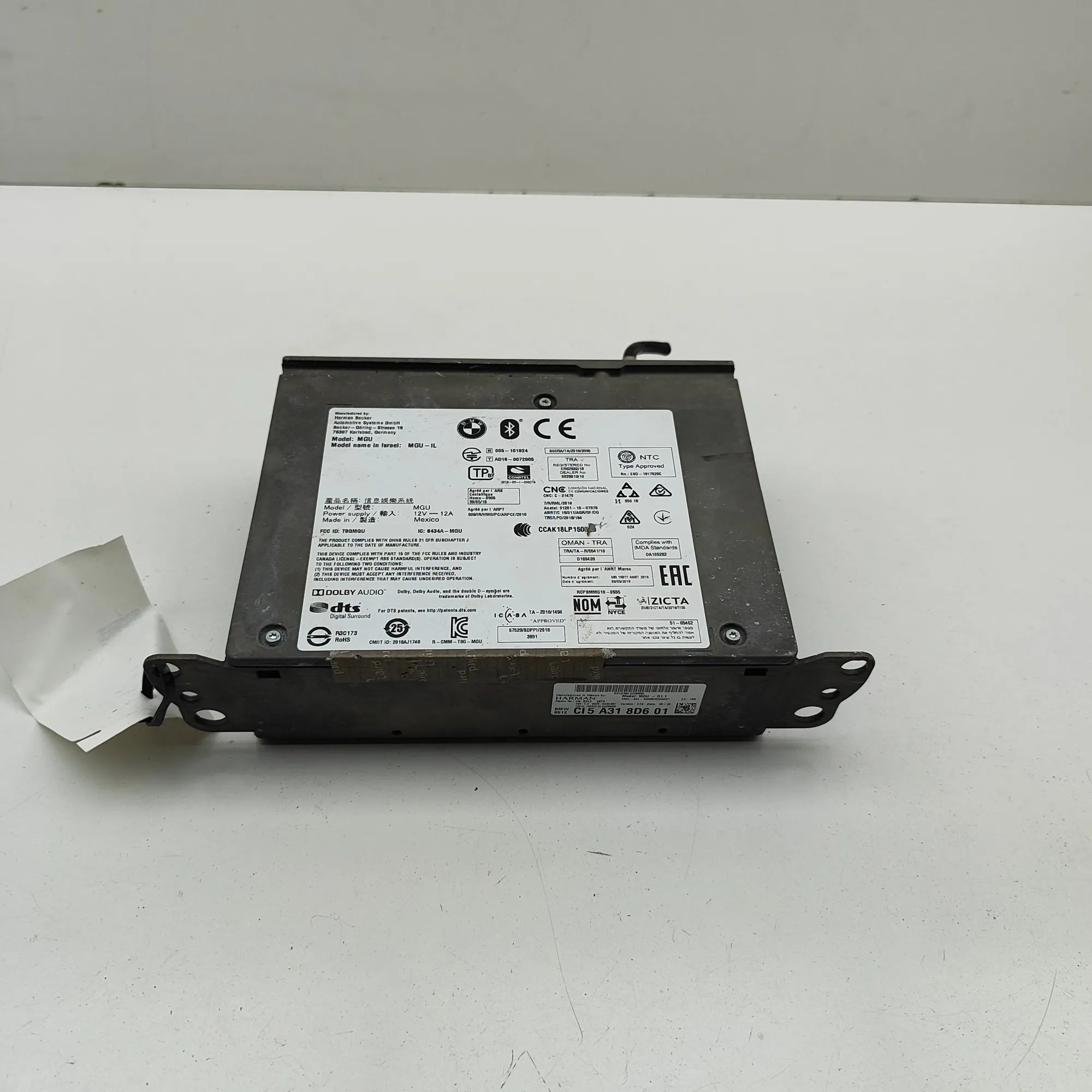 BMW X7 (G07) Music Navi CD Radio Player Head Unit 5A318D6 Music Navi CD Radio Player Head Unit BM...