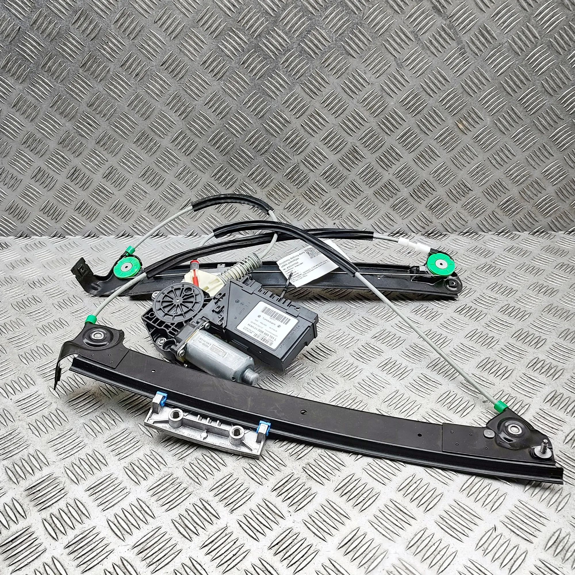 Bentley Continental GT, GTC, Flying Spur Front Right Door Window Regulator 3W0837402H, 0130821965, 3W8959701L Front Right ...