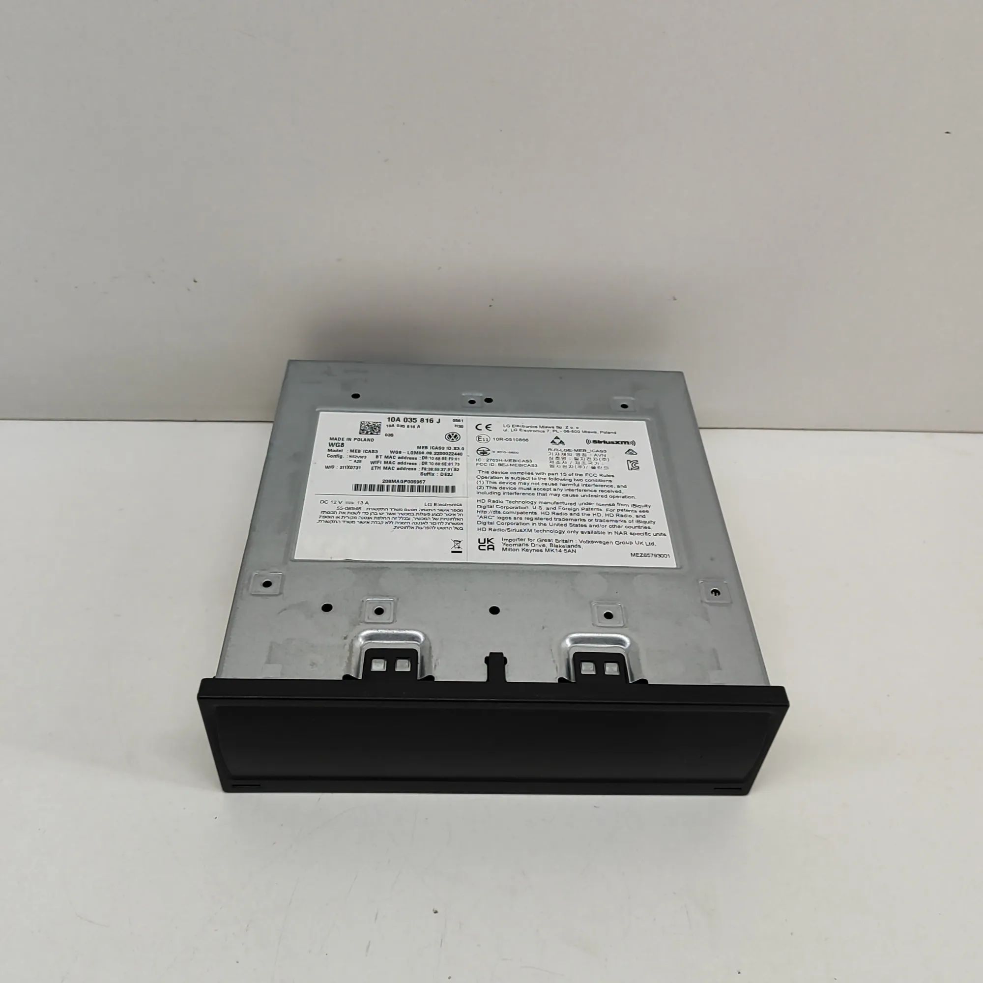 Volkswagen ID.5 Music Navi CD Radio Player Head Unit 10A035816A, 10A035816J Music Navi CD Radio Play...