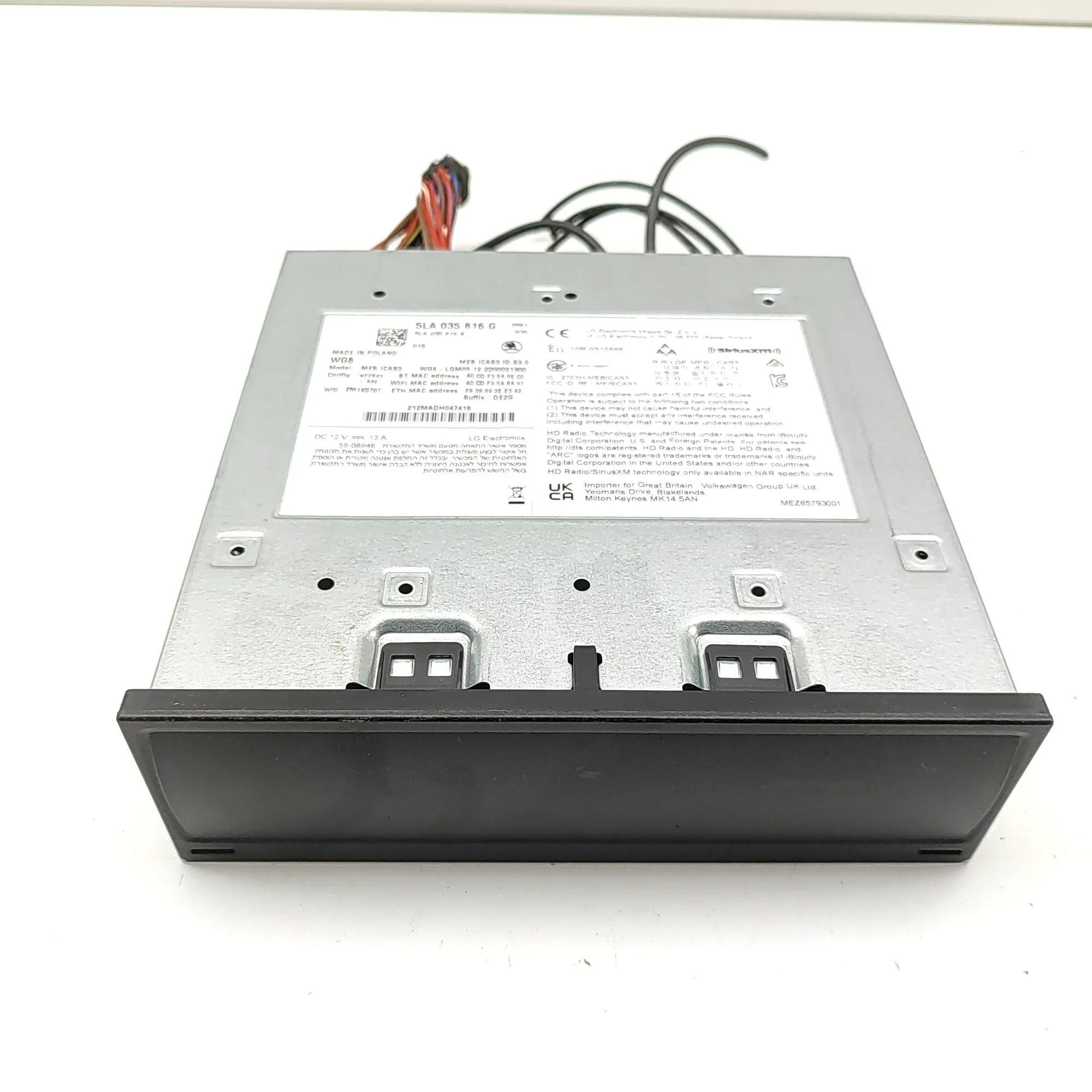 Skoda Enyaq Navigation Control Unit 5LA035816A, 5LA035816G Navigation Control Unit ...