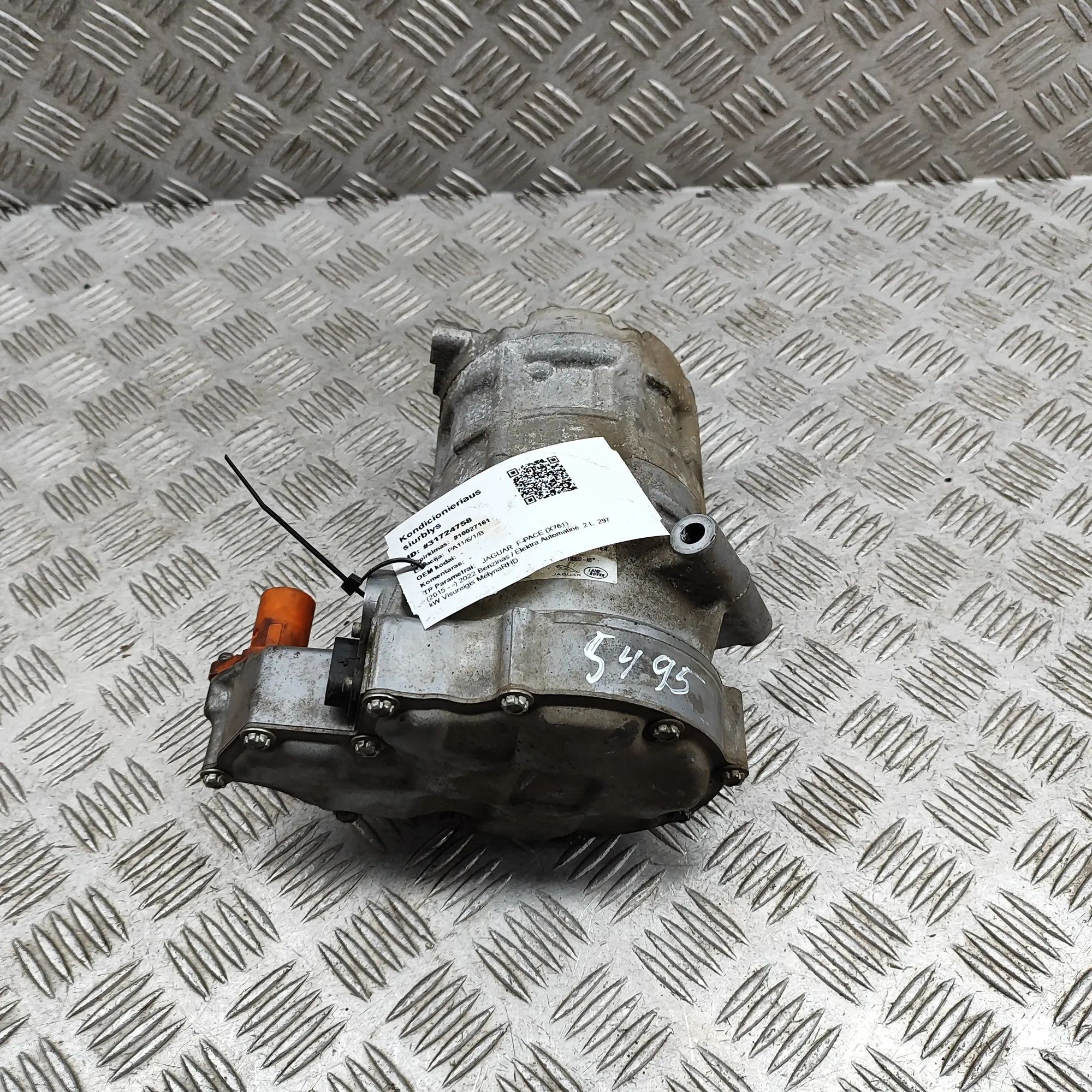 Jaguar F-Pace Air Condition A/C Pump SHS-33H3224, N8E2-19D662-AB Air Condition A/C P...