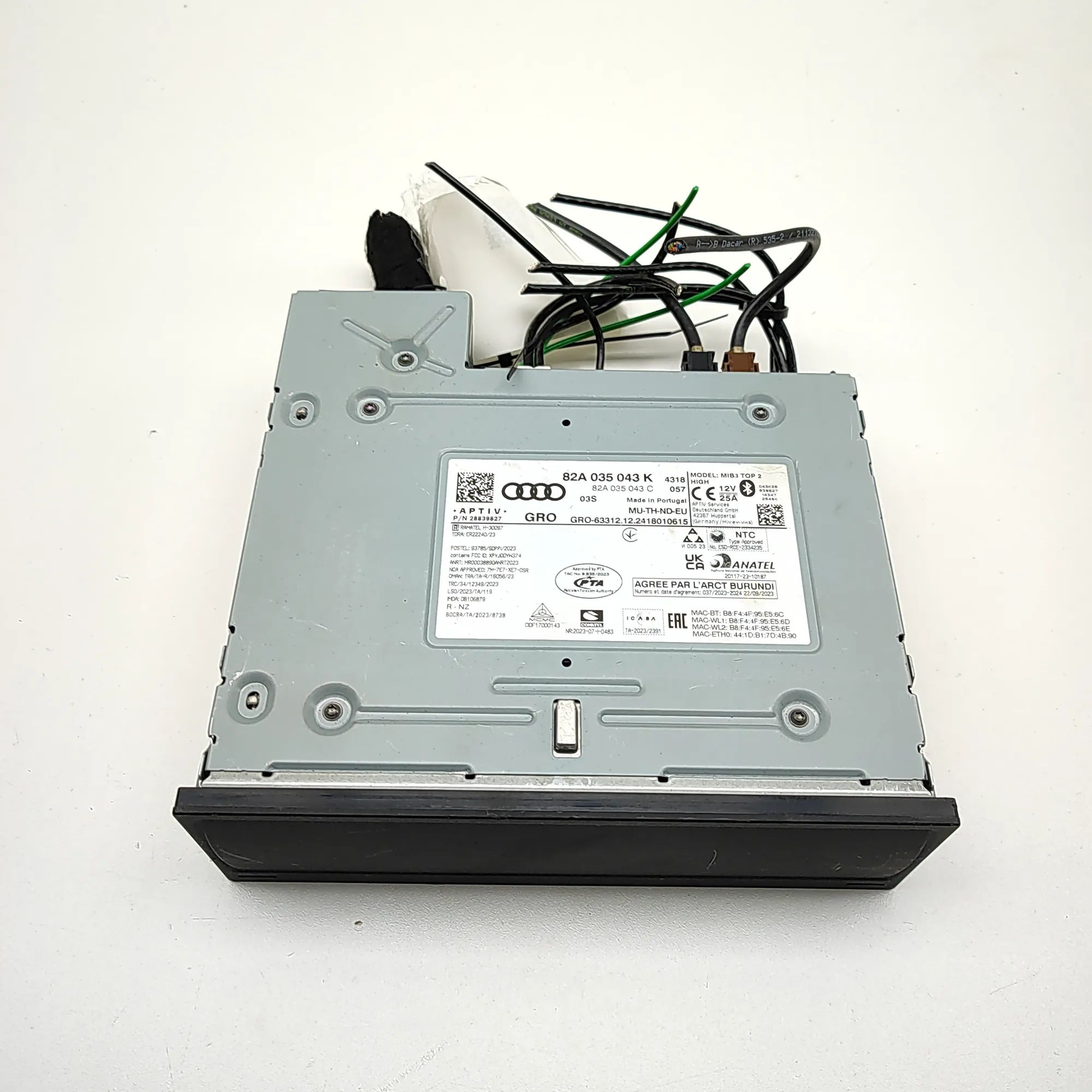 Audi Q3 (F3) Navigation Control Unit 82A035043C, 28839827, 82A035043K Navigation Con...