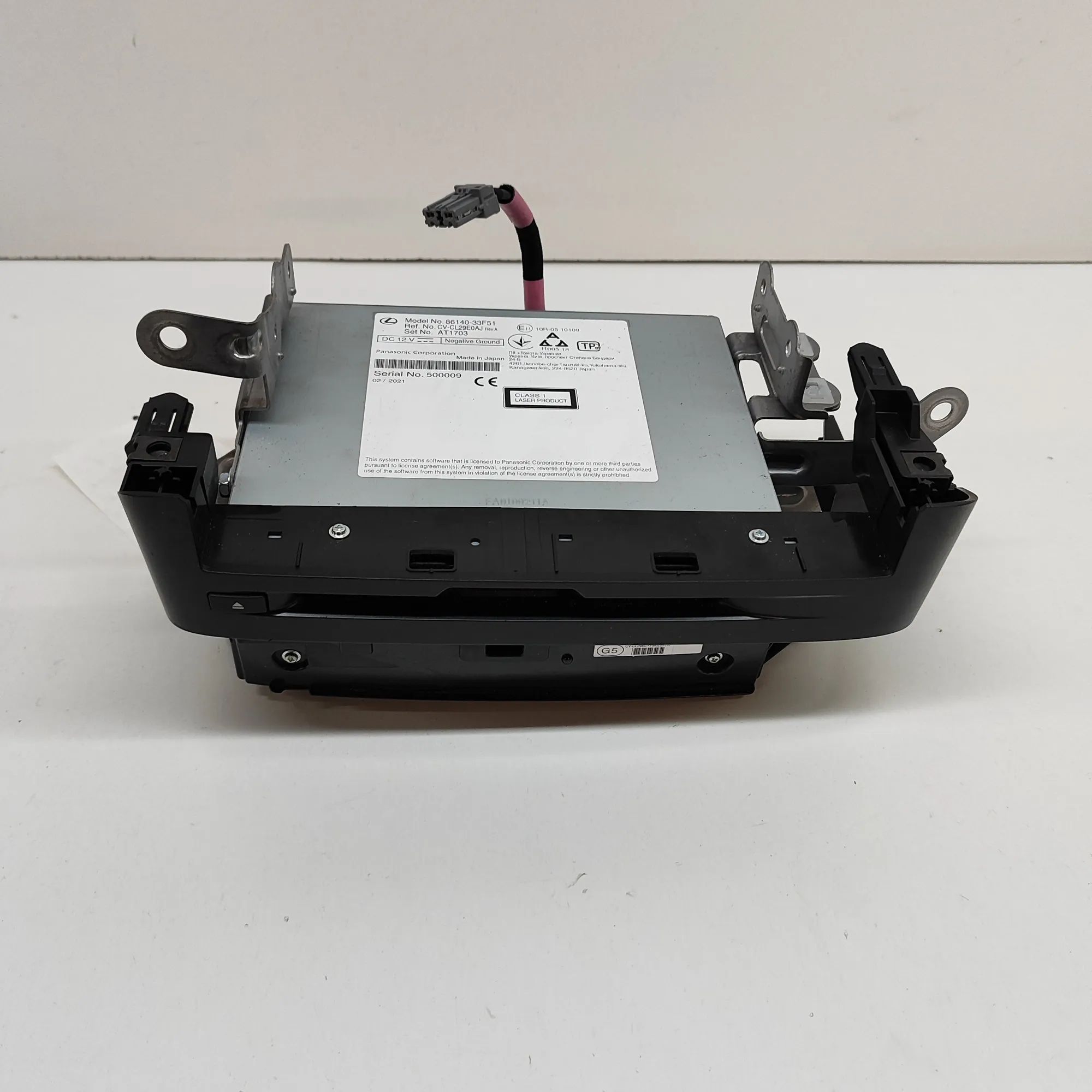 Lexus ES Music Navi CD Radio Player Head Unit 10R-0510109, 86140-33F51 Music Navi CD Radio Pl...