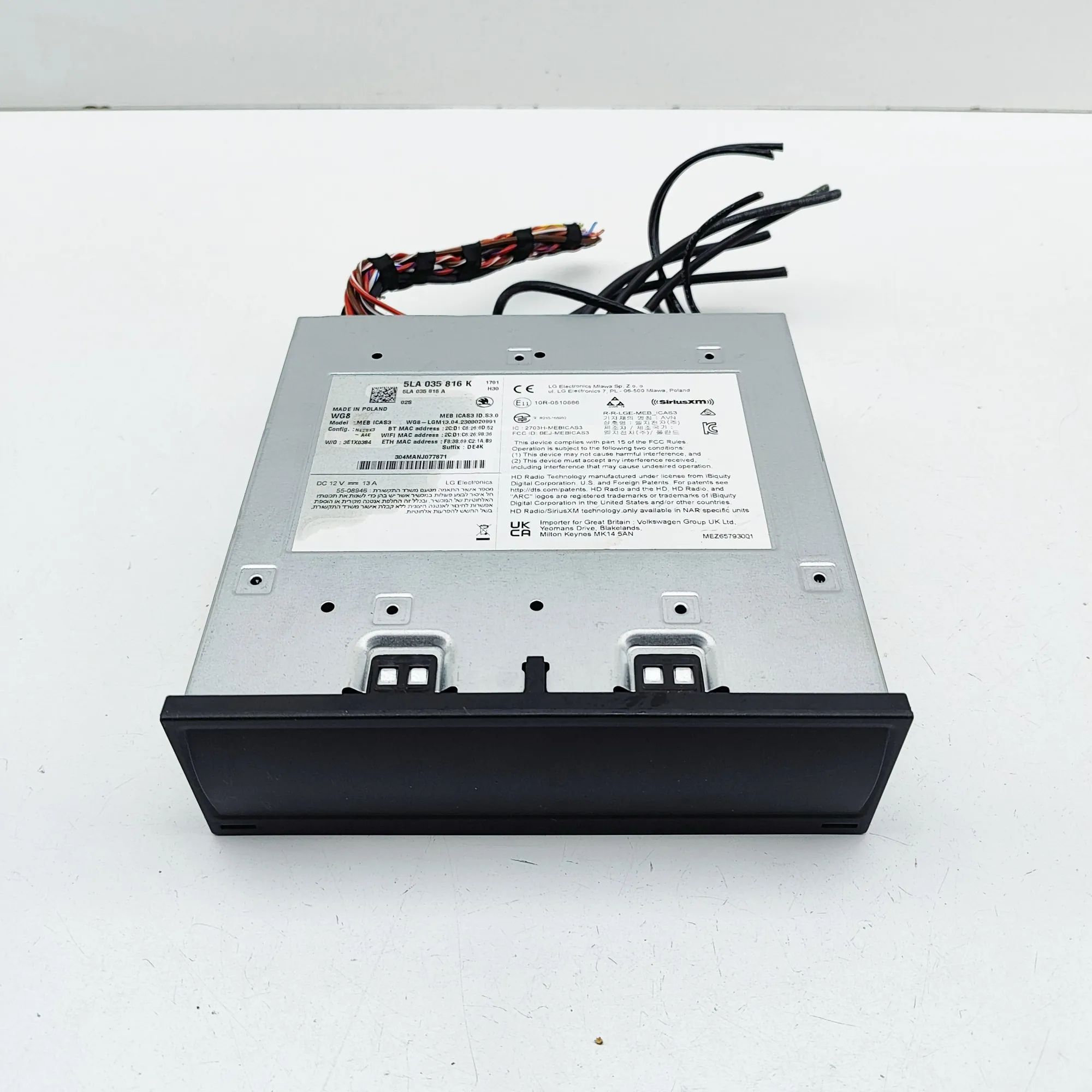 Skoda Enyaq Navigation Control Unit 5LA035816A, 10R-0510866, 5LA035816K Navigation ...