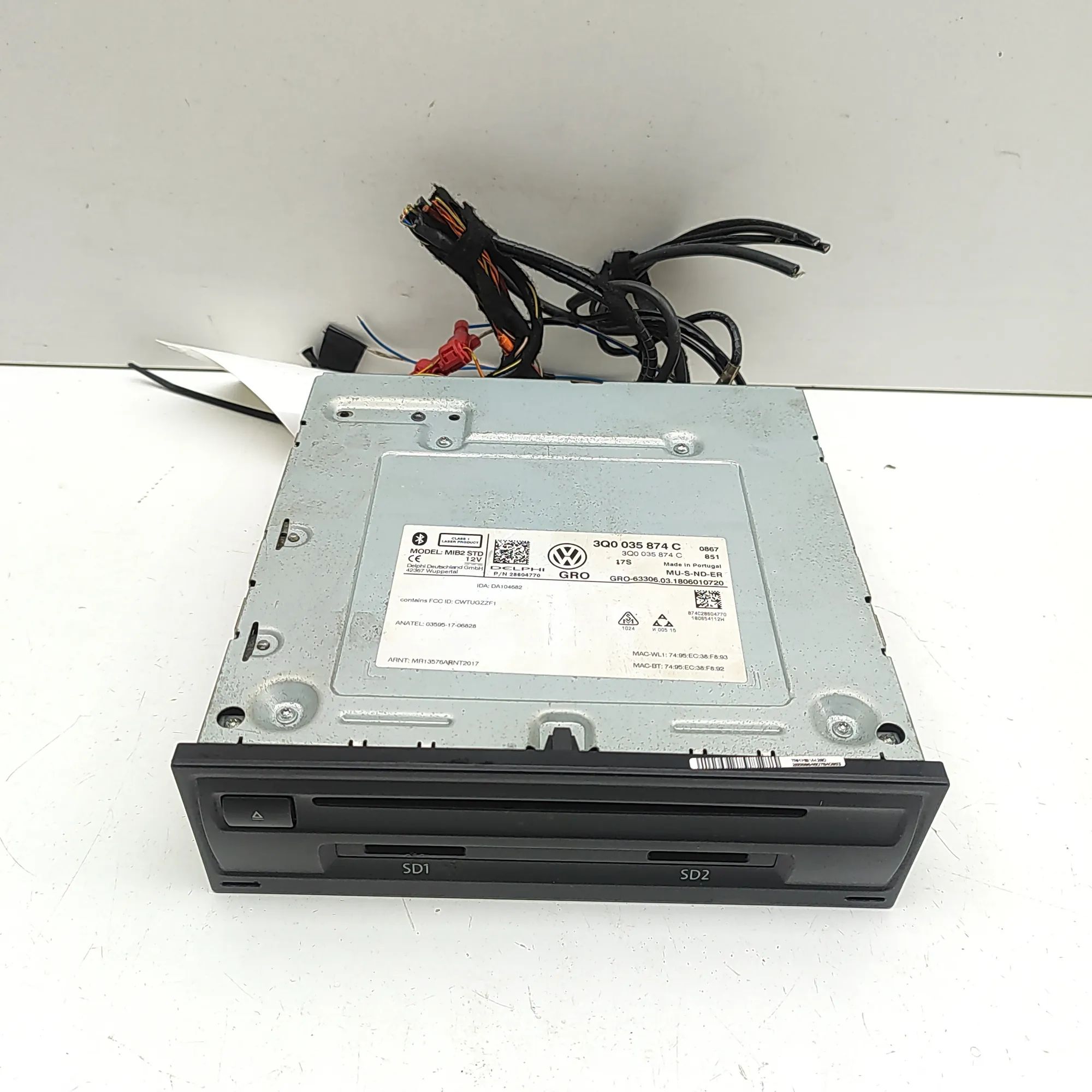 Volkswagen Passat (B8) Navigation Control Unit 28604770, 3Q0035874C Navigation Control Unit VW...
