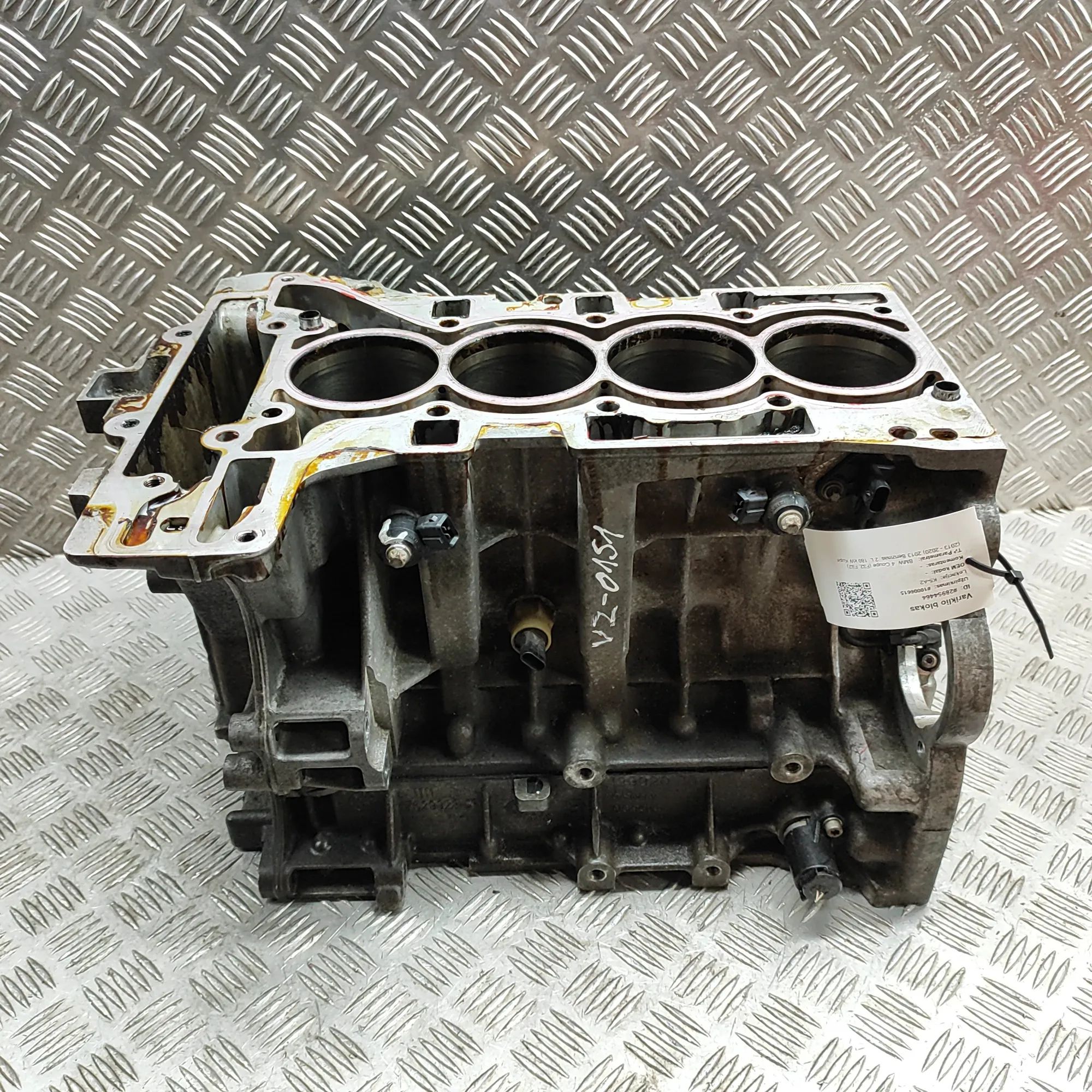 BMW 4 (F32 / F33 / F36) moottorilohko 7587601, 7587604, 7629928 Engine Block BMW 4 SE...
