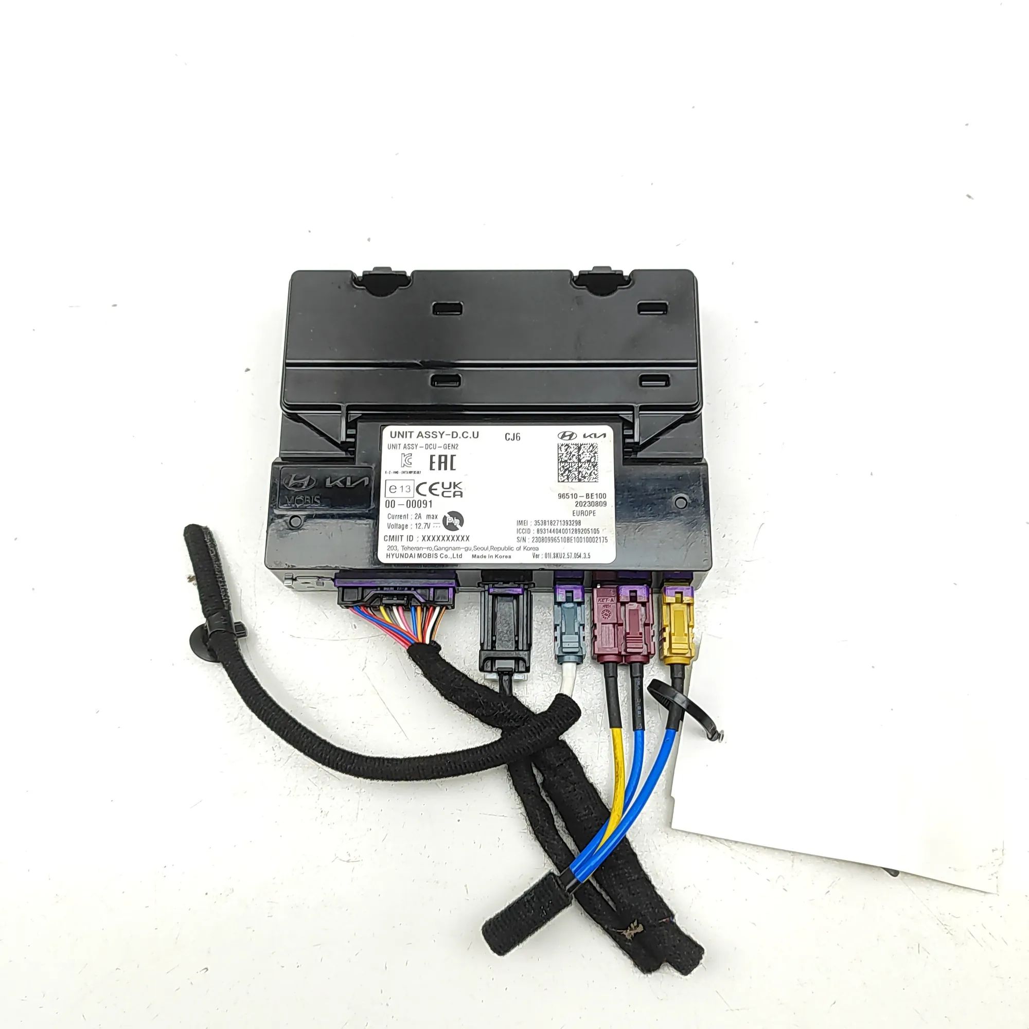 Hyundai Kona Comfort Control Unit 96510-BE100 Comfort Control Unit HYUNDAI KONA (...