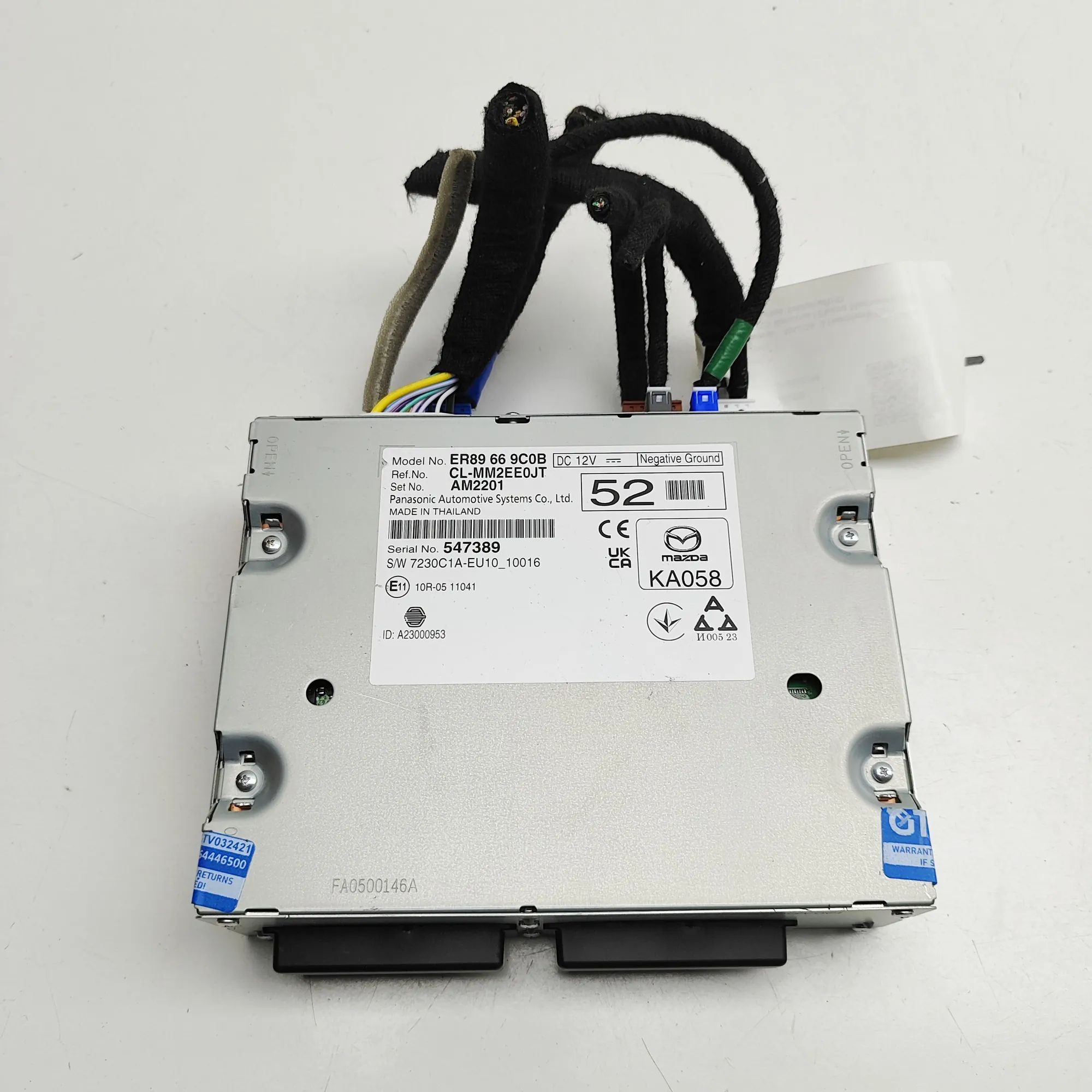 Mazda 3 (BP) Music Navi CD Radio Player Head Unit ER89-66-9C0B Music Navi CD Radio Player Head Un...