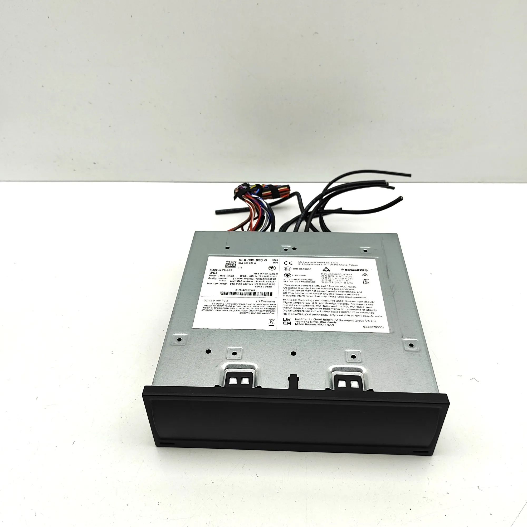 Skoda Enyaq Navigation Control Unit 5LA035820A, 5LA035820G Navigation Control Unit ...