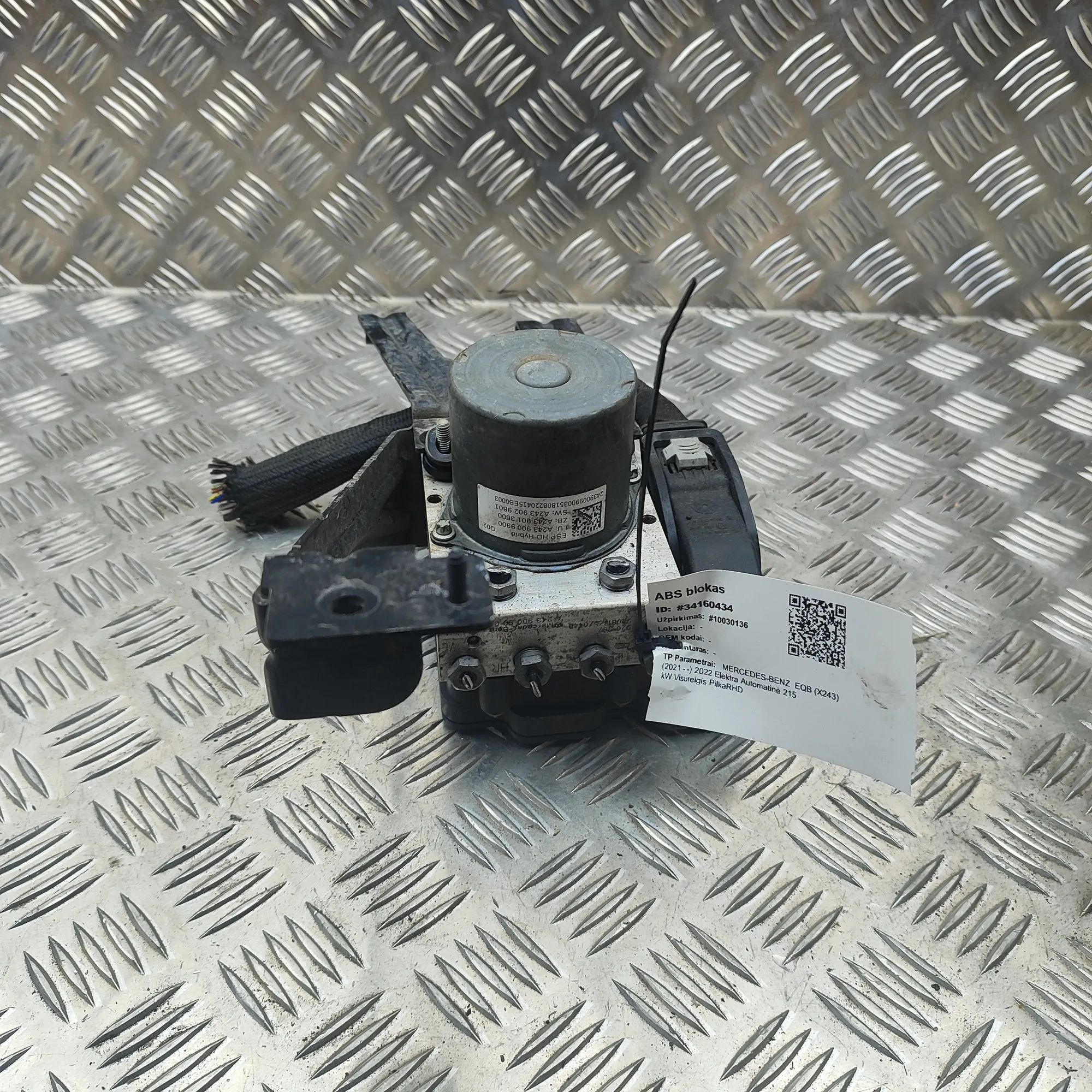 Mercedes-Benz GLB / EQB (X247) ABS Hydraulipumppu A2434300900, A2439013600, A2439029801, A2439009...